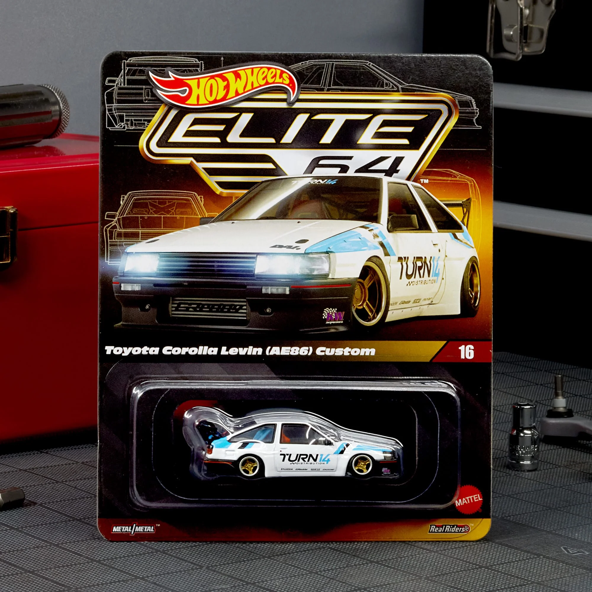 Mattel Creations Elite 64 Toyota Corolla Levin (AE86) Custom