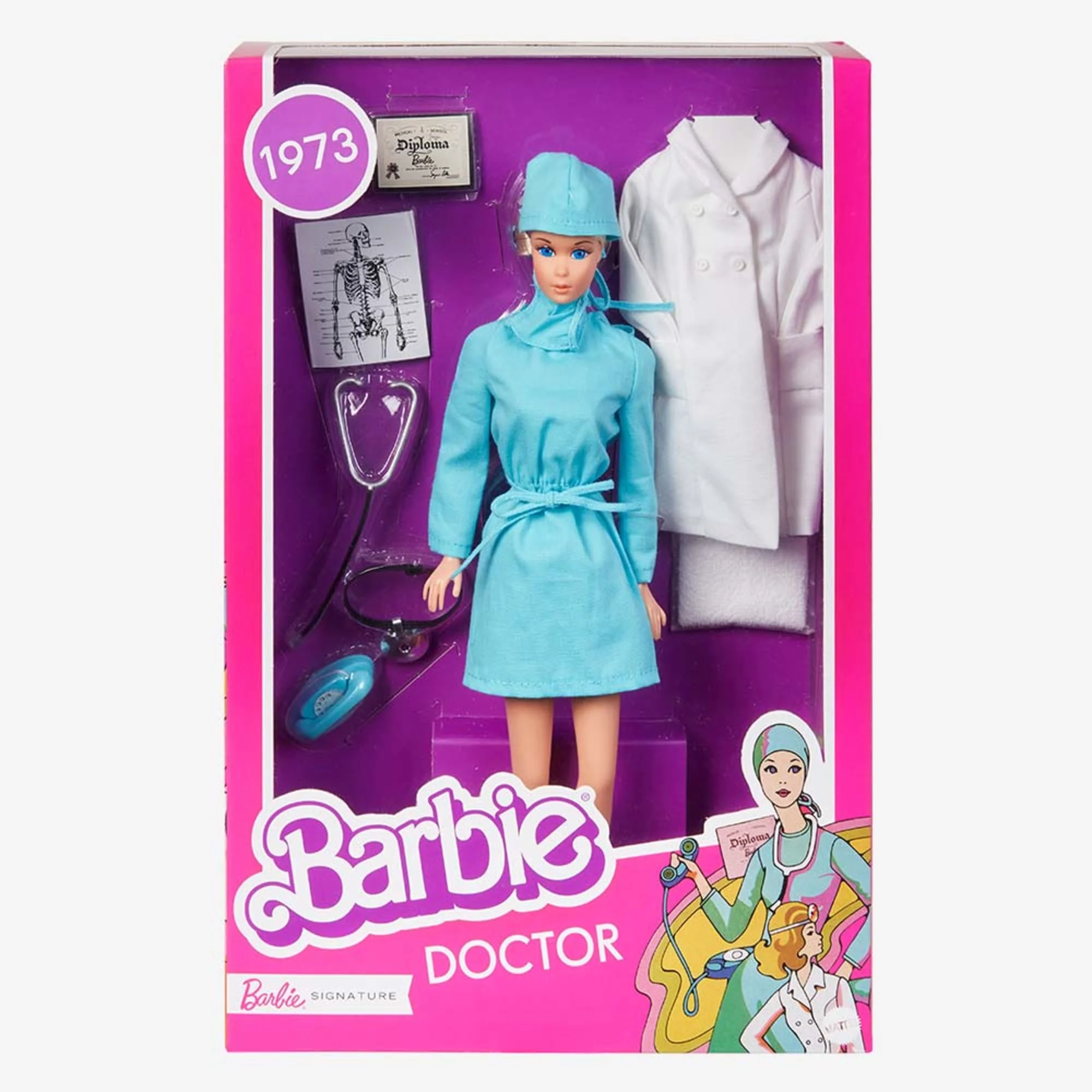 Mattel Creations Barbie 1973 Doctor Doll