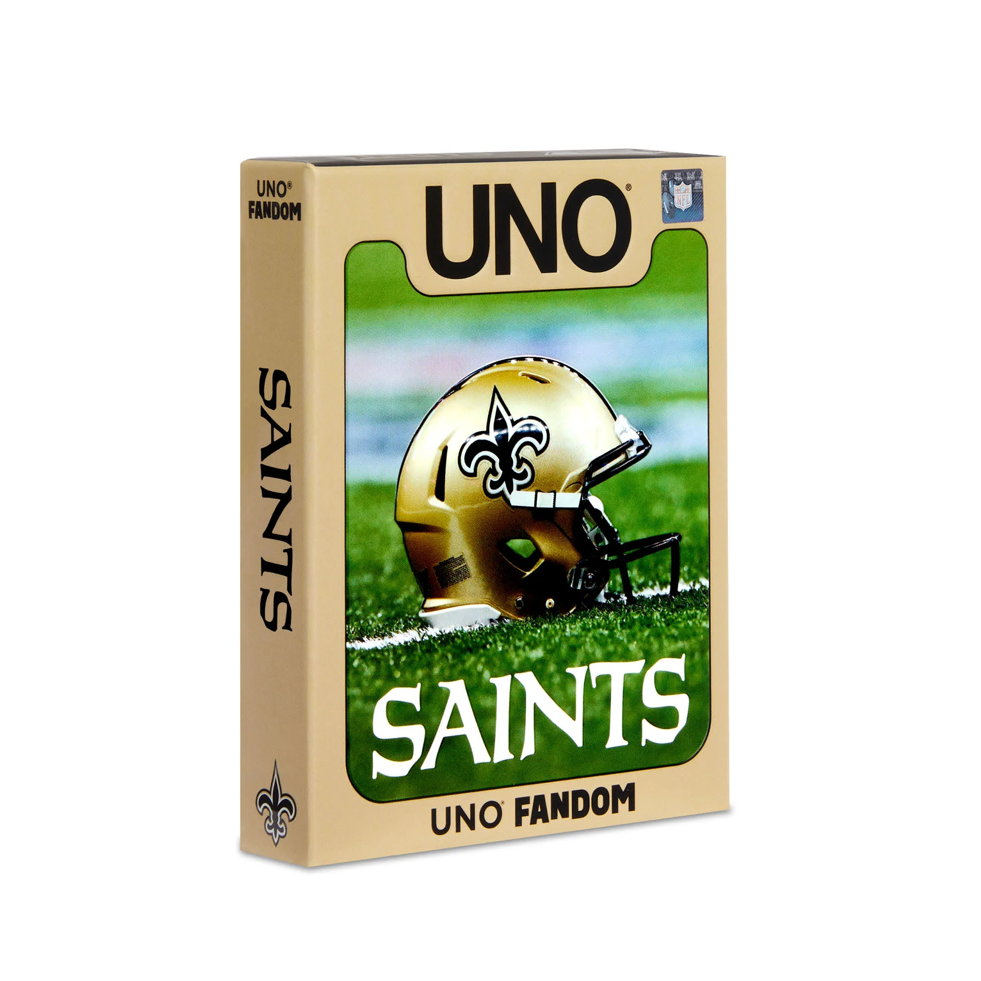 Mattel Creations UNO Fandom NFL New Orleans Saints Game Deck