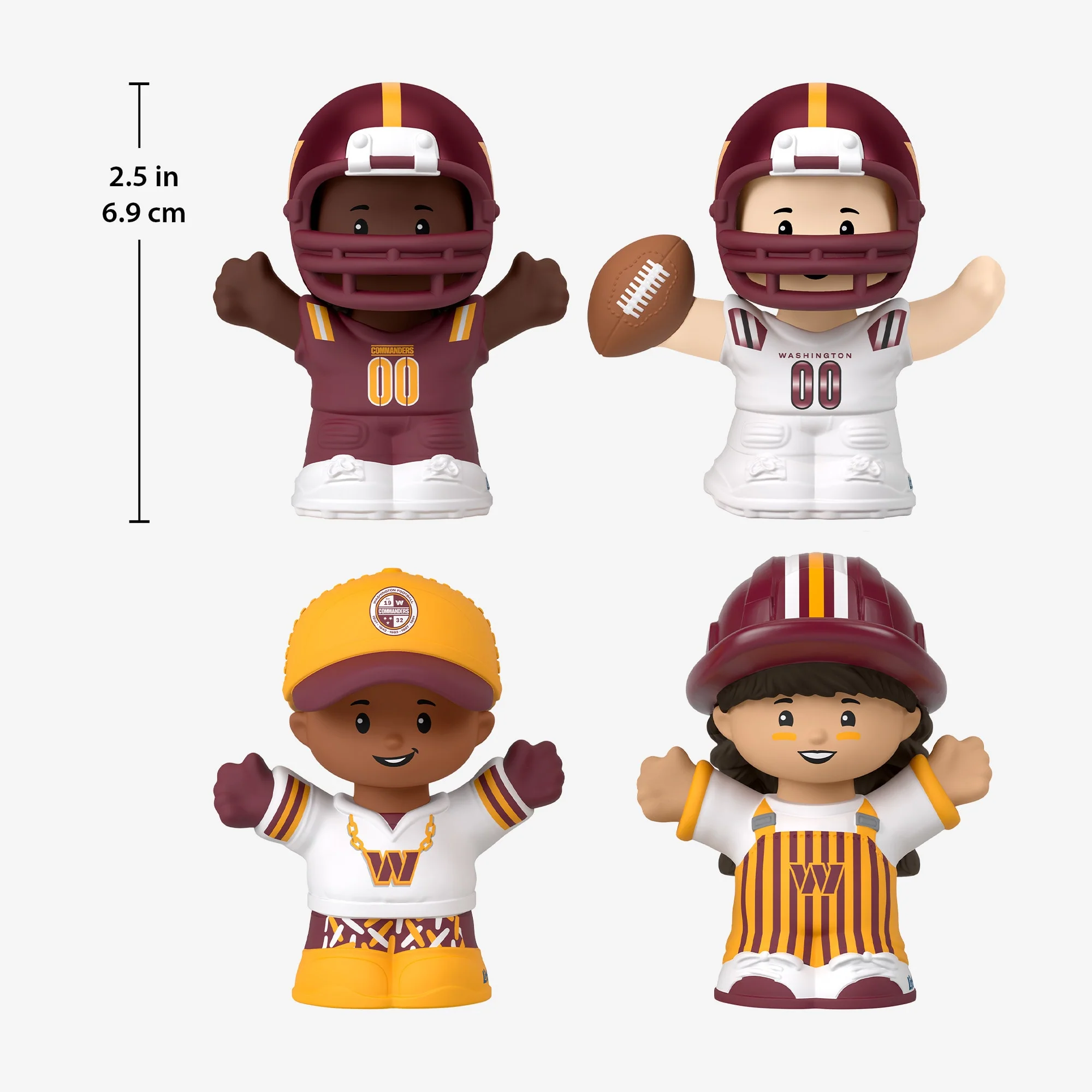 Mattel Creations Little People Collector x NFL Washington Commanders Set