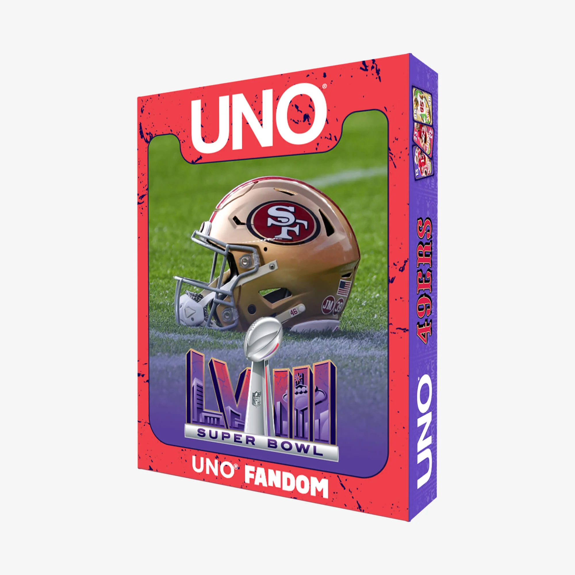 Mattel Creations UNO LVIII Super Bowl Card Game San Francisco 49ers