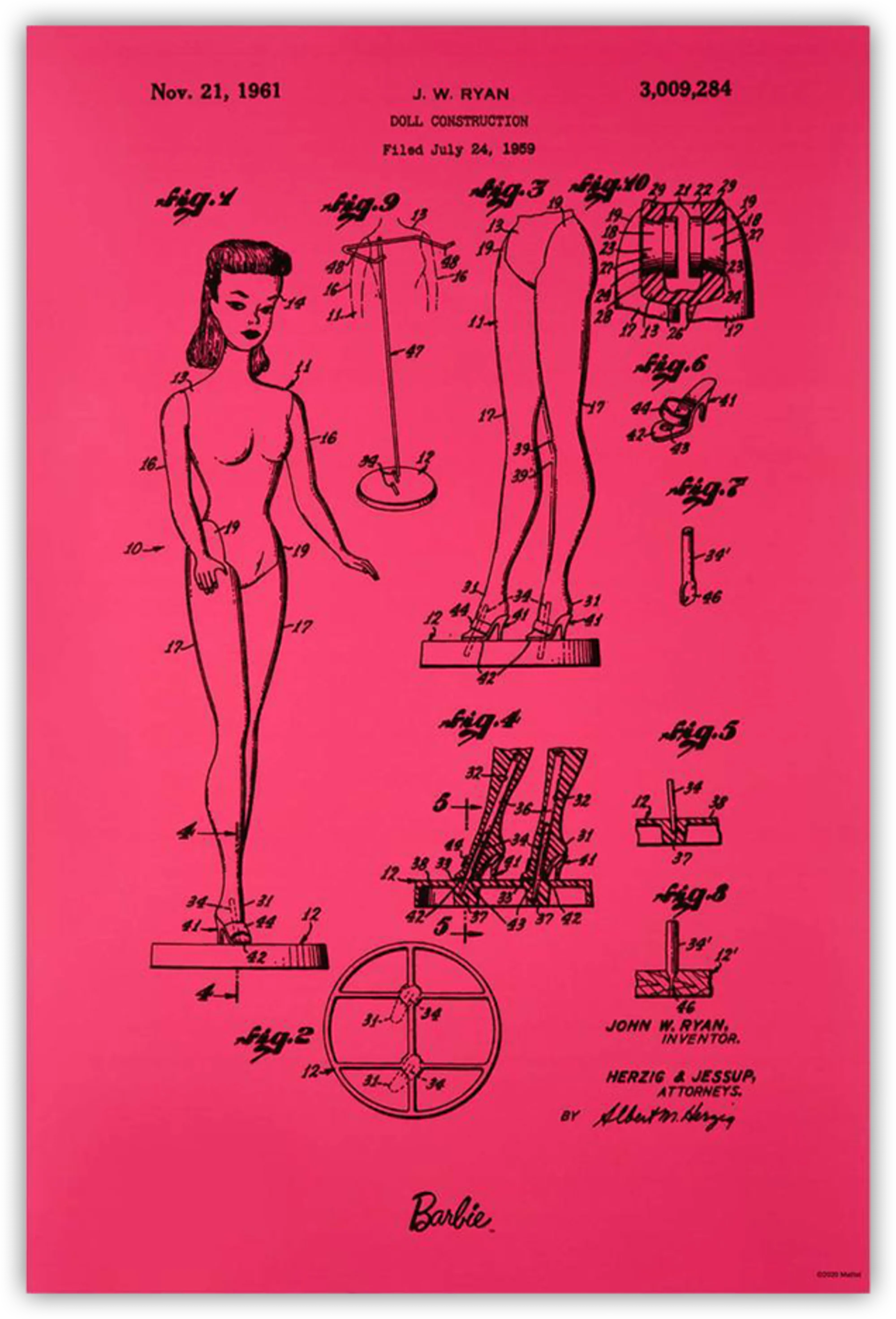 Mattel Creations Art of Engineering Barbie Print