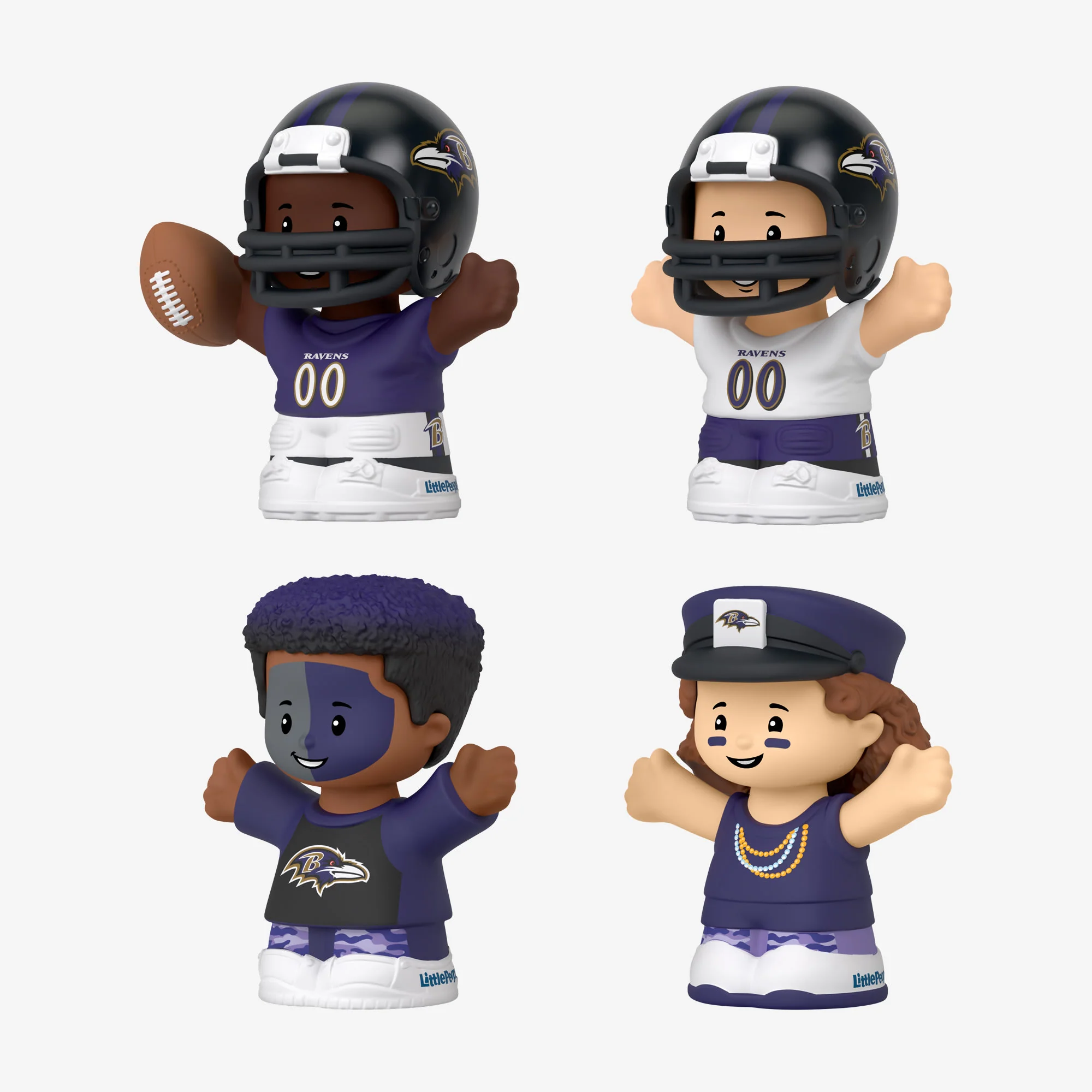 Mattel Creations Little People Collector x NFL Baltimore Ravens Set