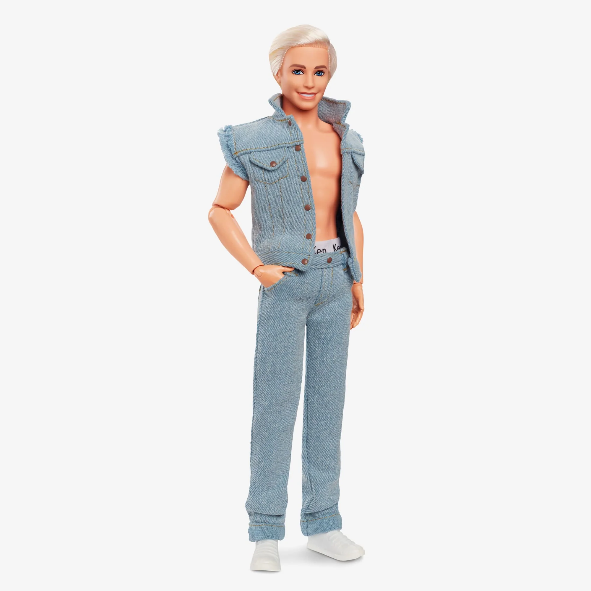 Mattel Creations Ken Doll Wearing Denim Matching Set – Barbie The Movie