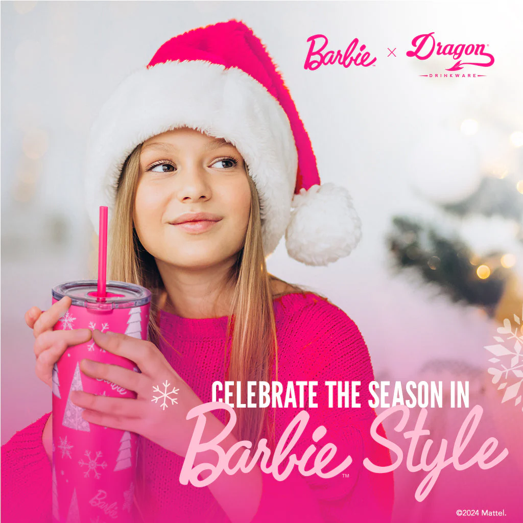 Mattel Creations Barbie™ Pink Christmas Tumbler