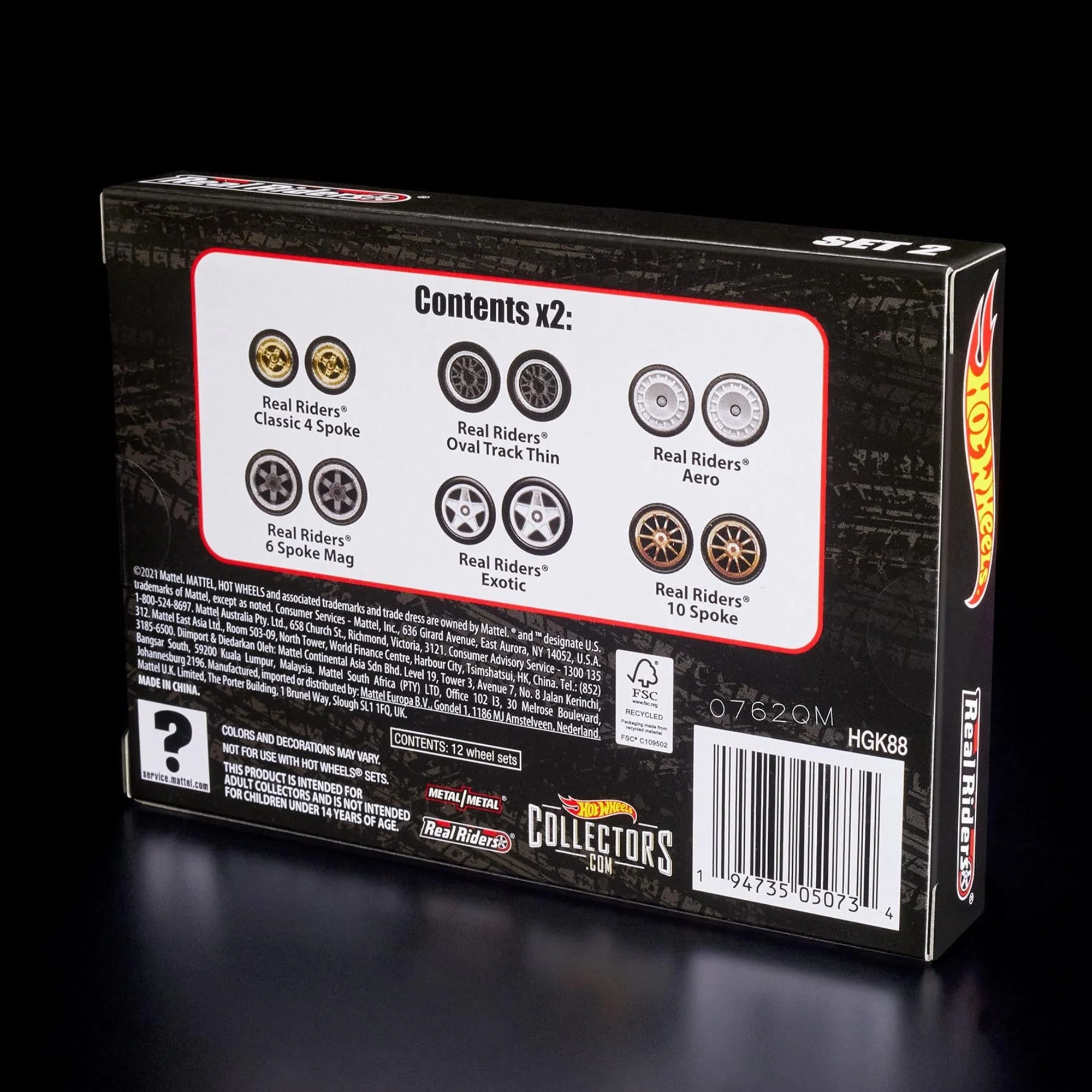 Mattel Creations RLC Exclusive Real Riders Wheels Pack - Set 2