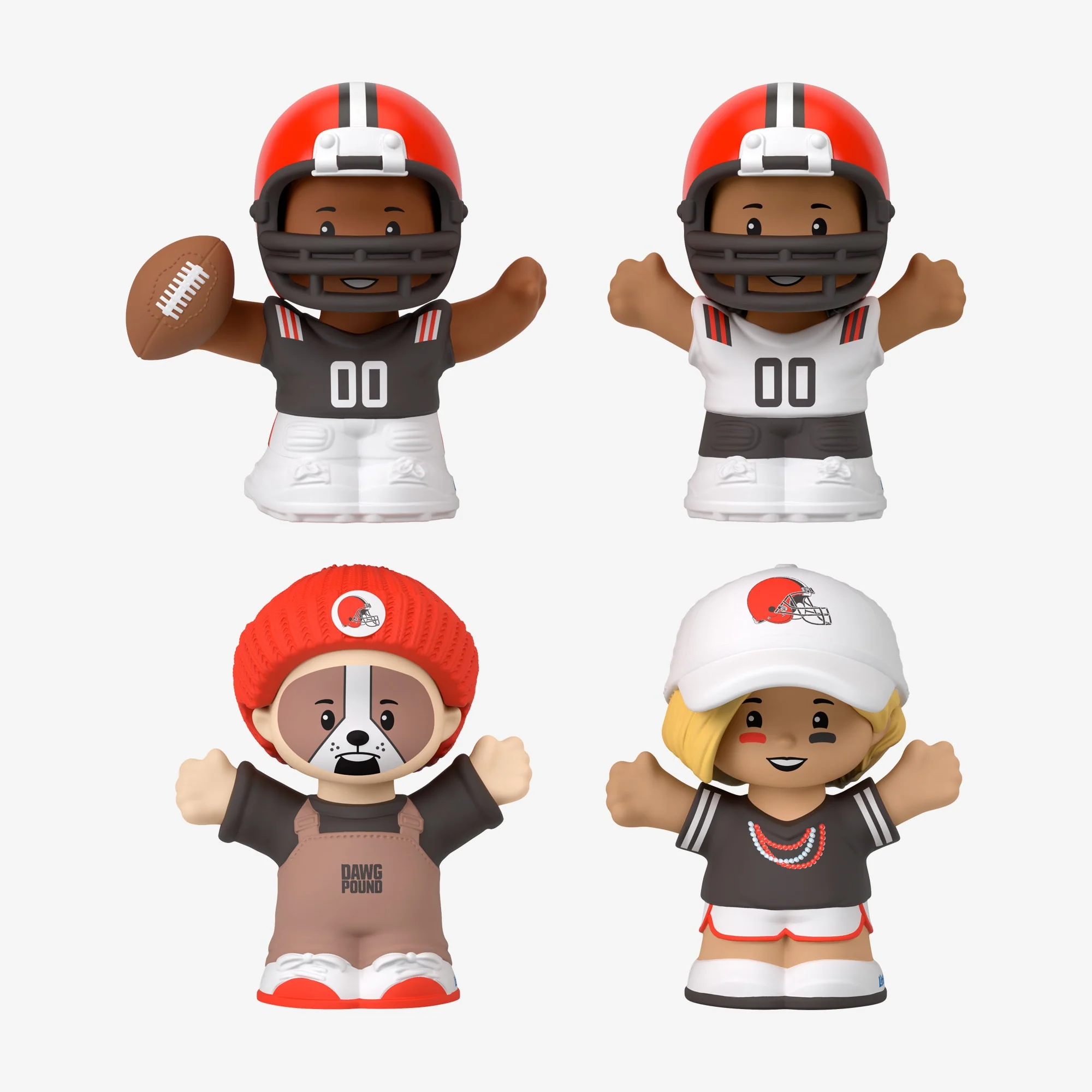 Mattel Creations Little People Collector x NFL Cleveland Browns Set