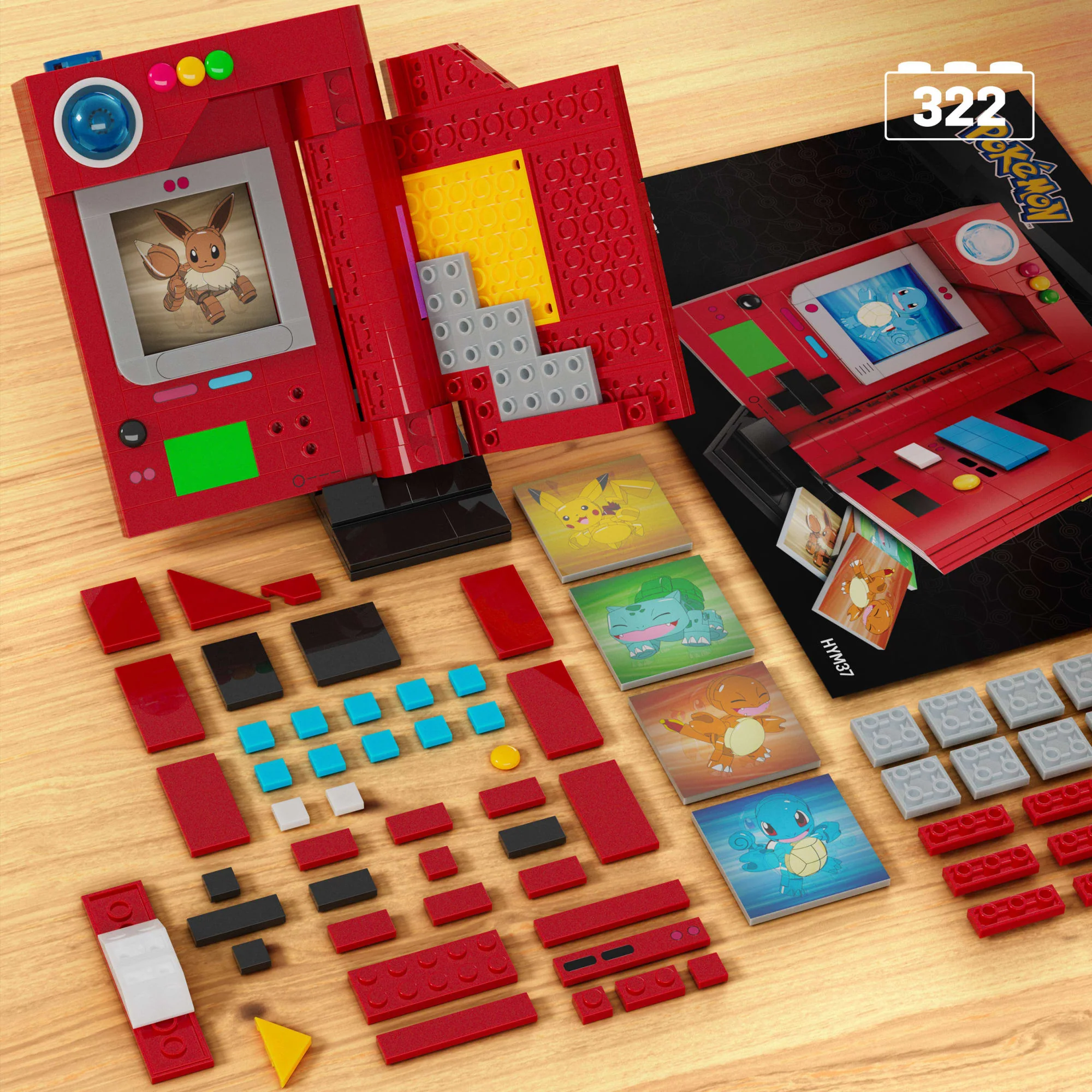 Mattel Creations MEGA Pokémon Kanto Region Pokédex Building Kit