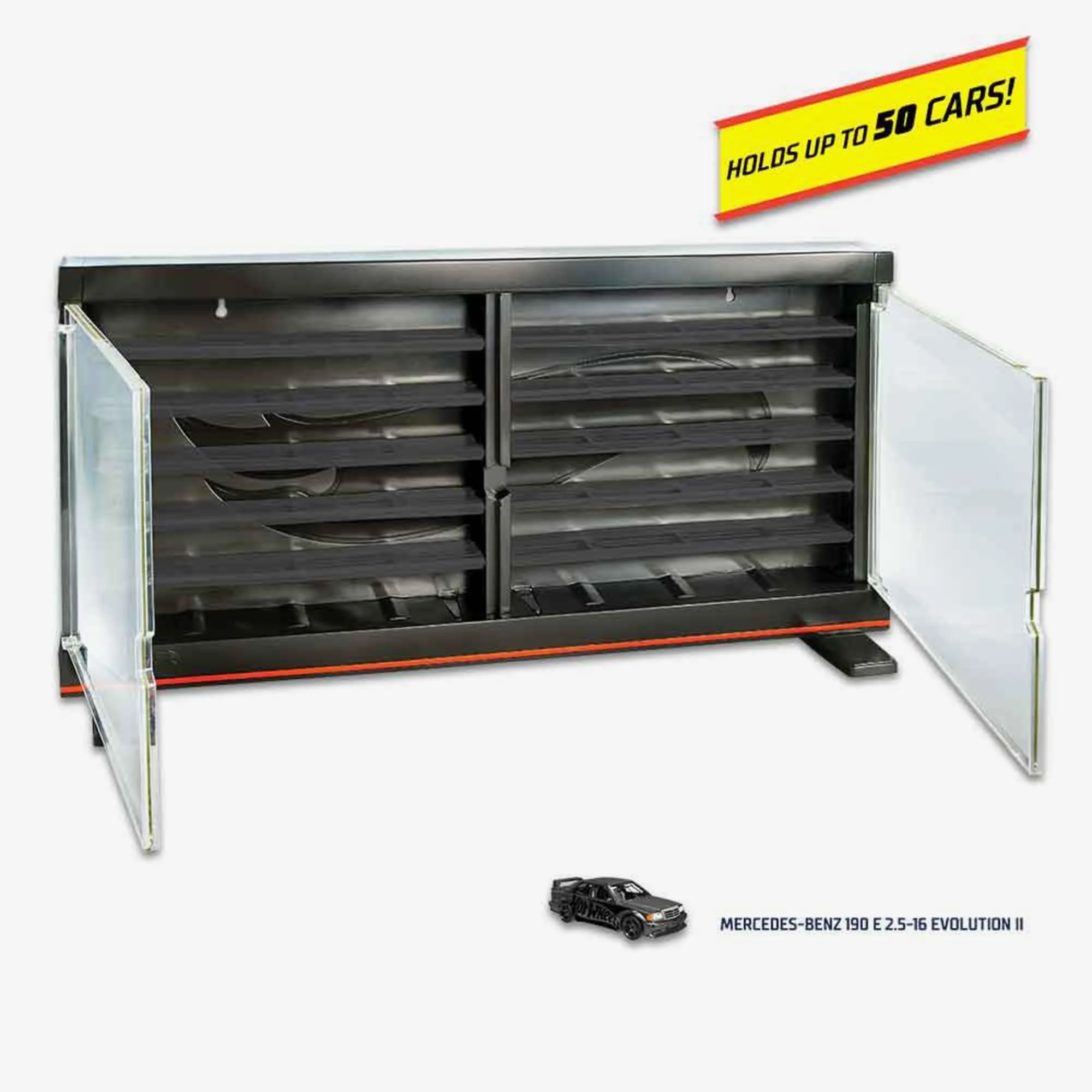 Mattel Creations HW Display Case Plus Exclusive Mercedes-Benz 190 E 2.5-16 Evolution II