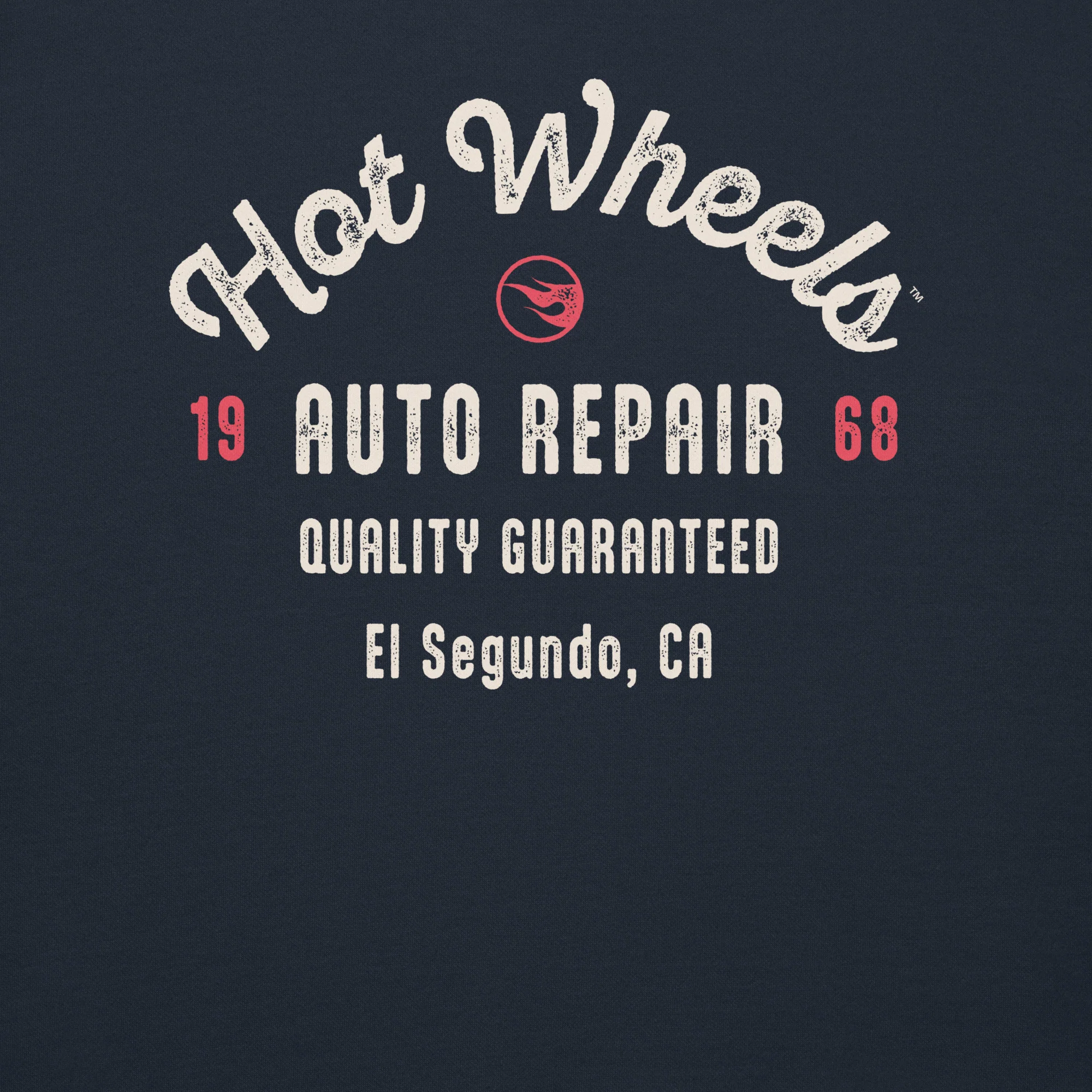 Mattel Creations Hot Wheels Customizable Auto Repair Mechanic Navy Hoodie