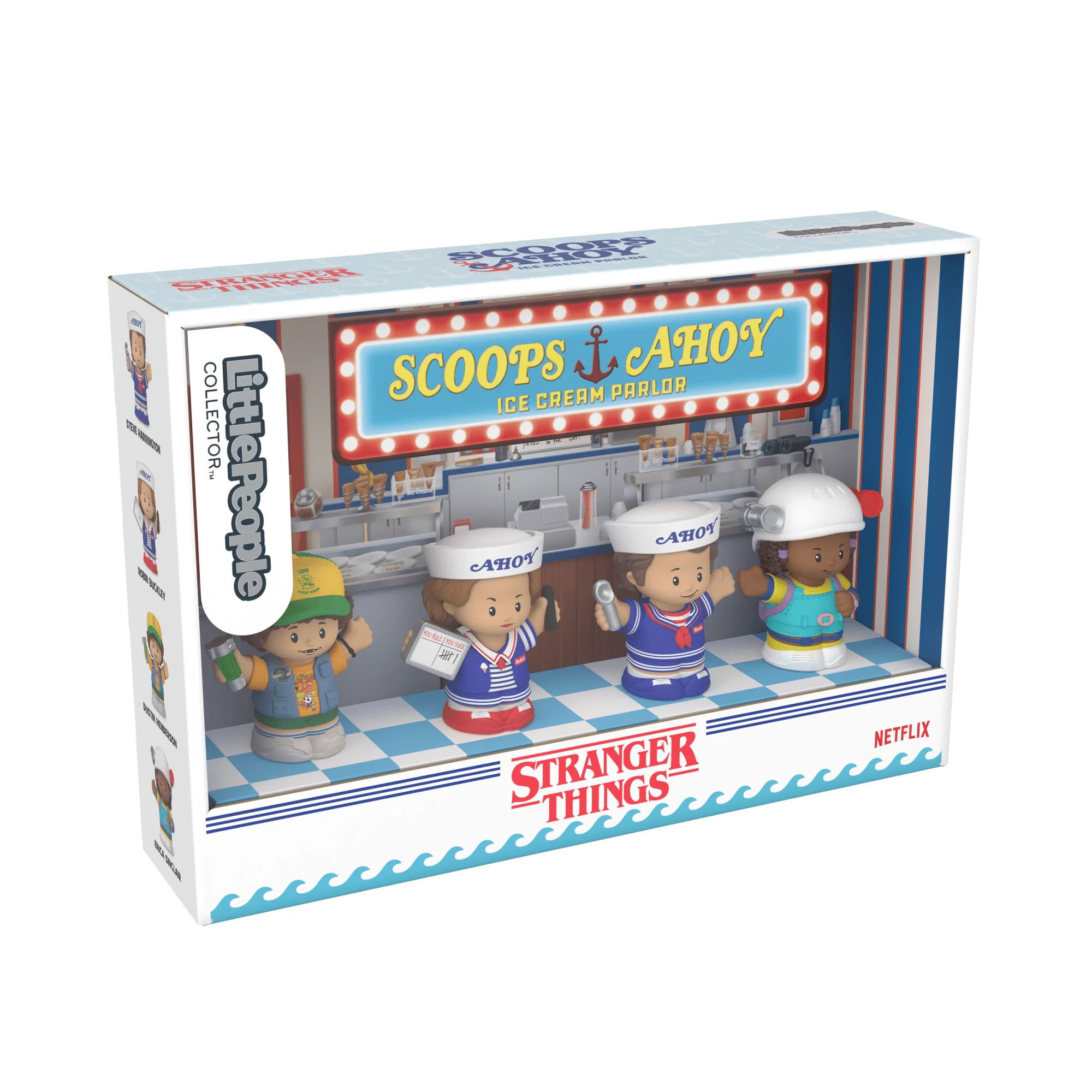 Mattel Creations Little People Collector Stranger Things: Scoops Troop Special Edition Set