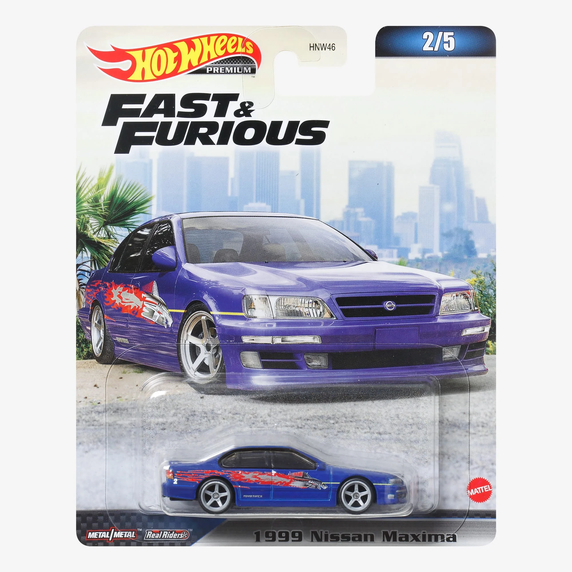 Mattel Creations Hot Wheels Fast & Furious Collector Cars, 1999 Nissan Maxima