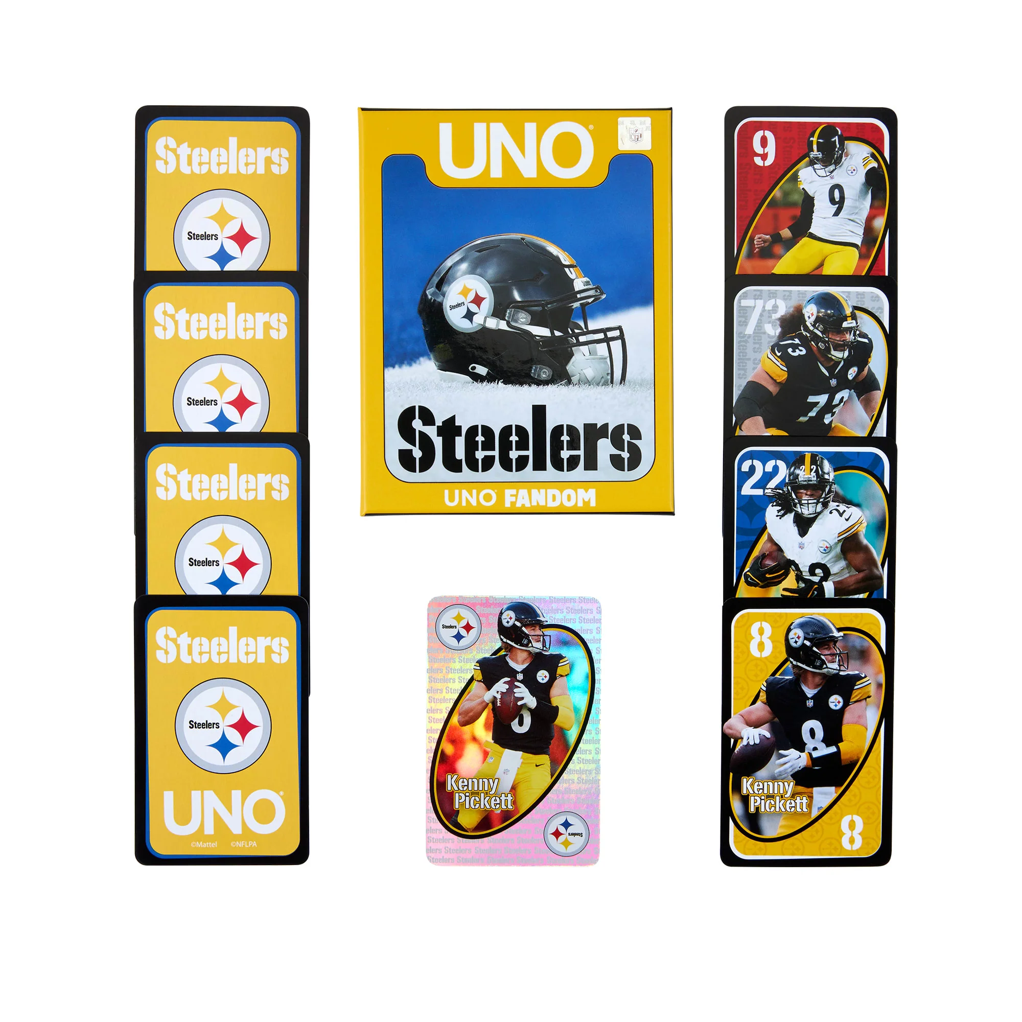 Mattel Creations UNO Fandom NFL Pittsburgh Steelers Game Deck