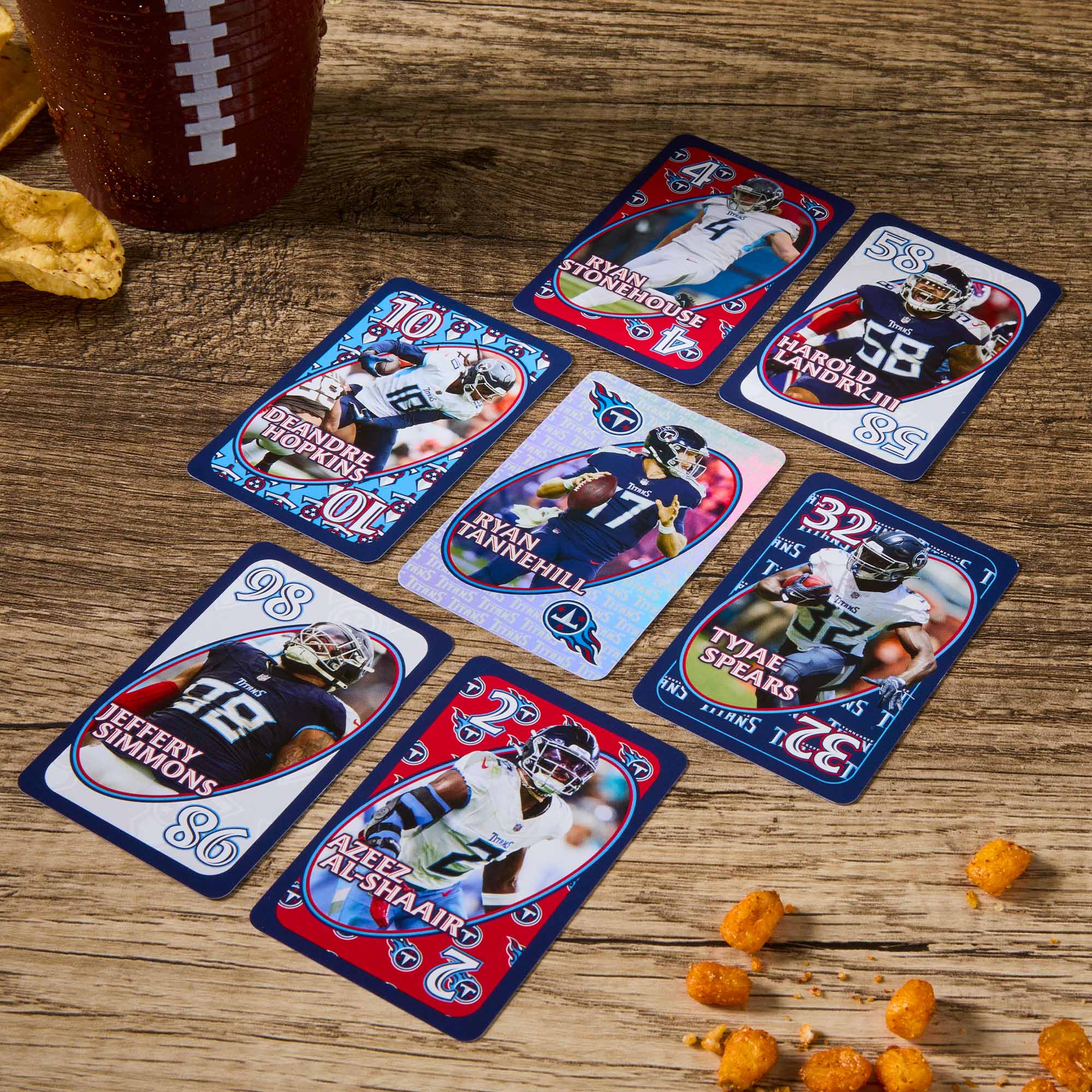Mattel Creations UNO Fandom NFL Tennessee Titans Game Deck