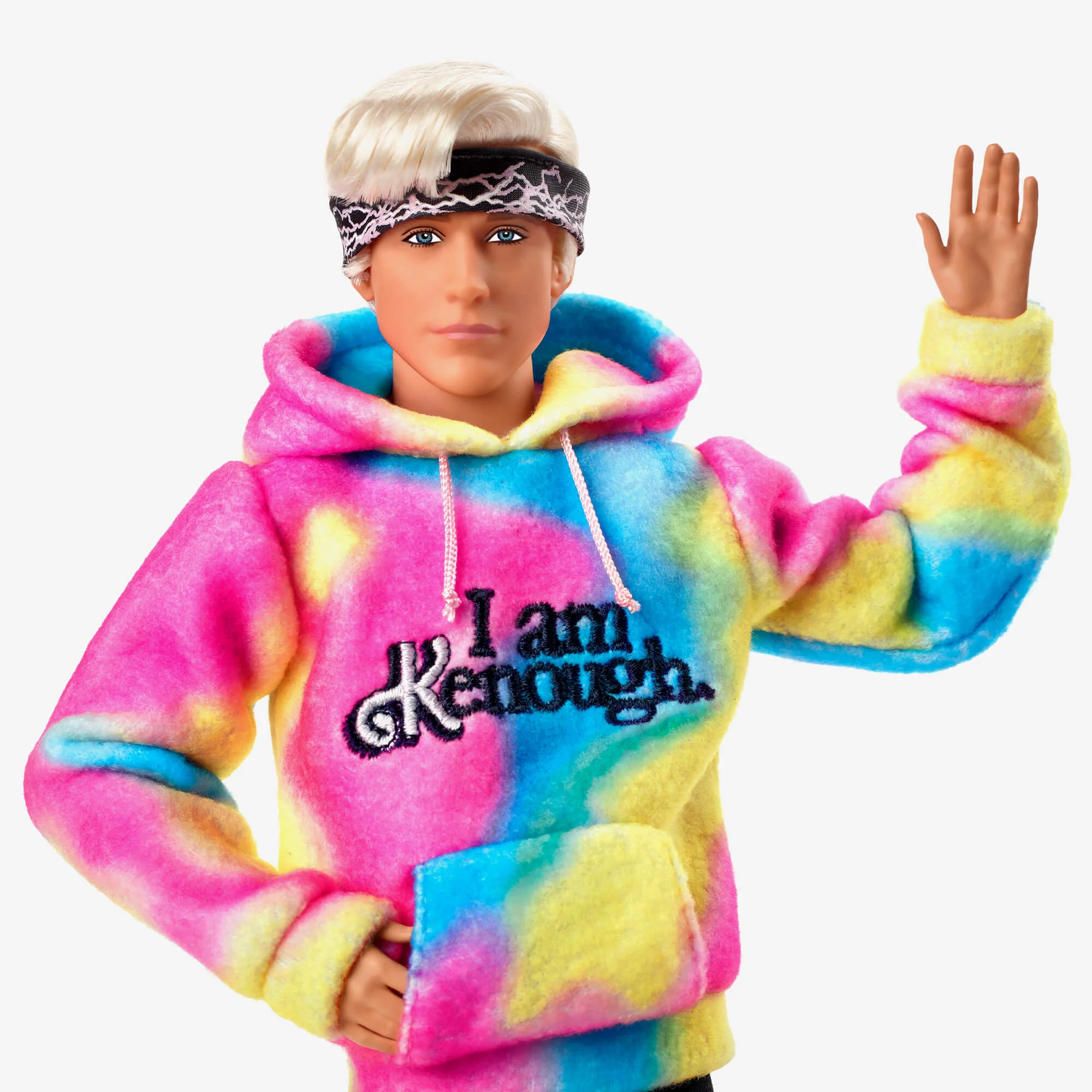 Mattel Creations Ken Doll Wearing “I Am Kenough” Hoodie – Barbie The Movie