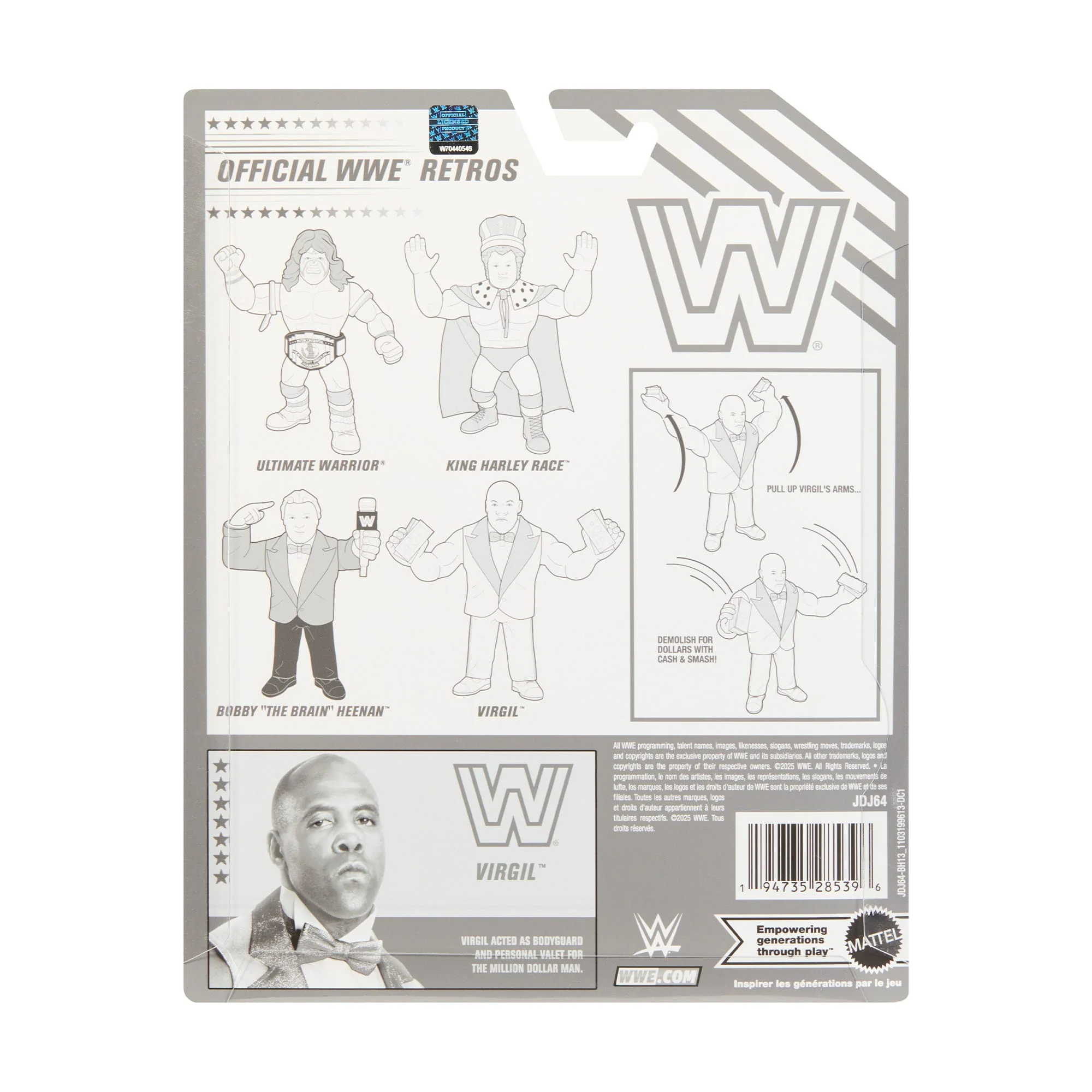 Mattel Creations WWE Official Retro 4-Pack Action Figures