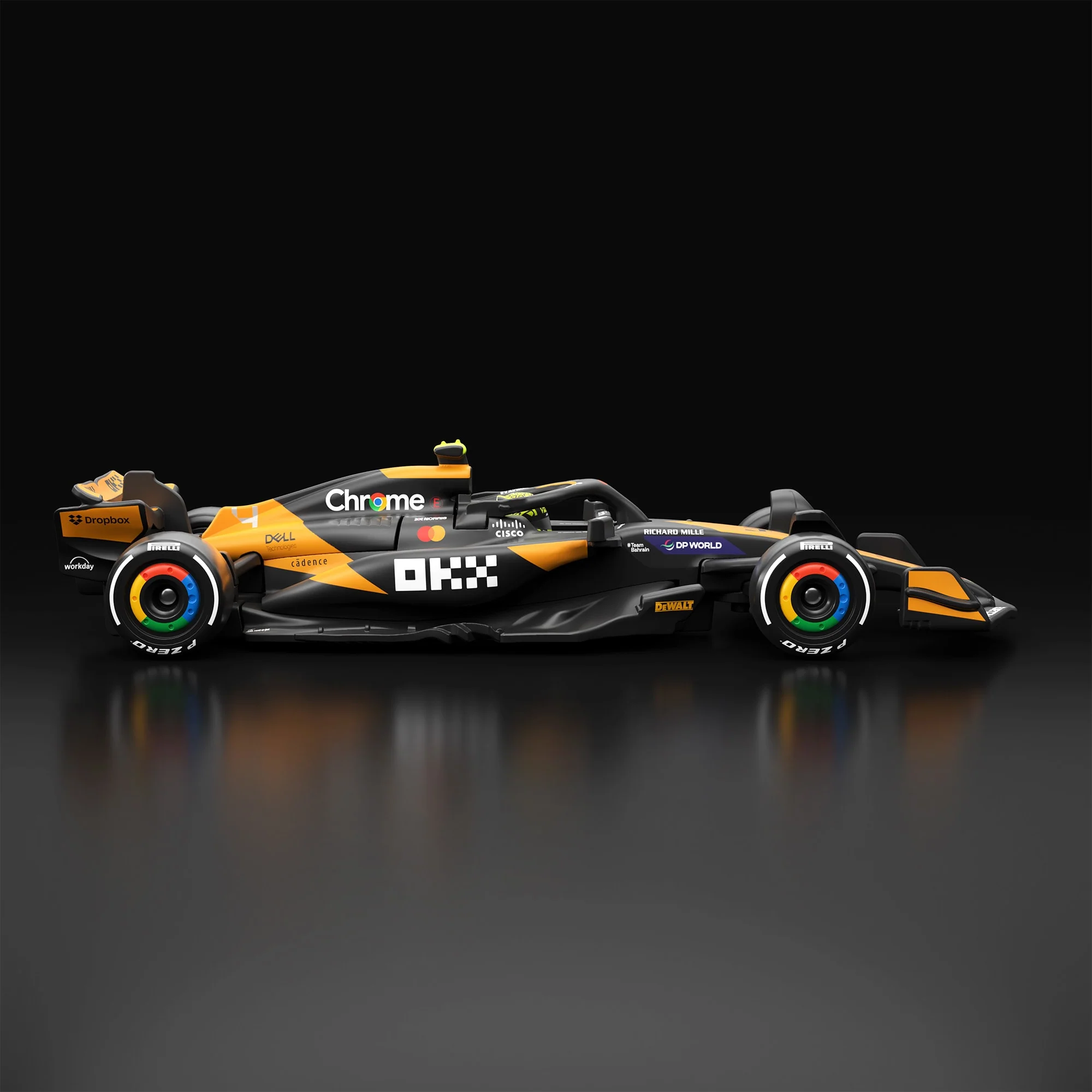 Mattel Creations Hot Wheels F1 Series: McLaren Formula 1 Team MCL38 Car #4