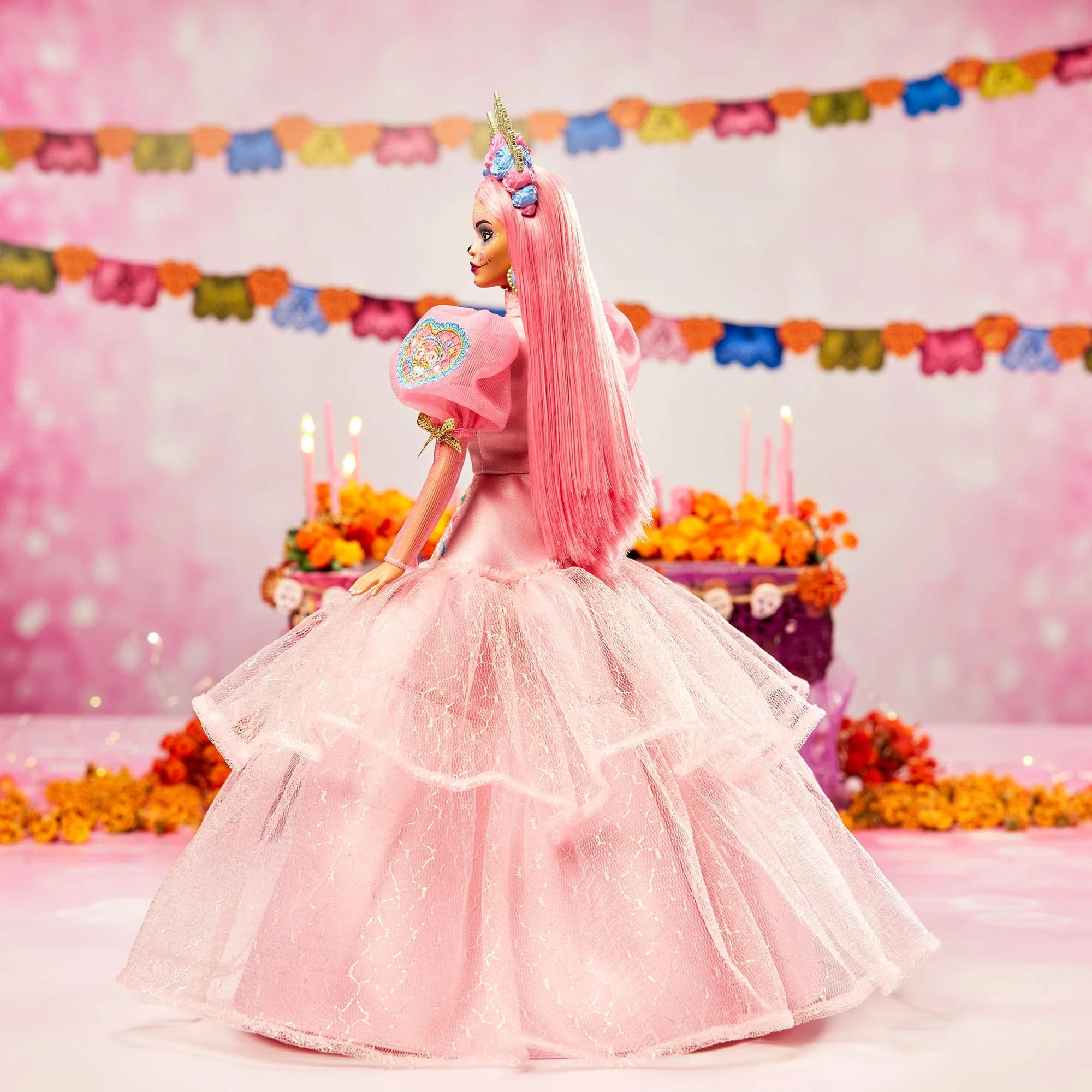 Mattel Creations 2023 Día De Muertos Barbie x Pink Magnolia Doll