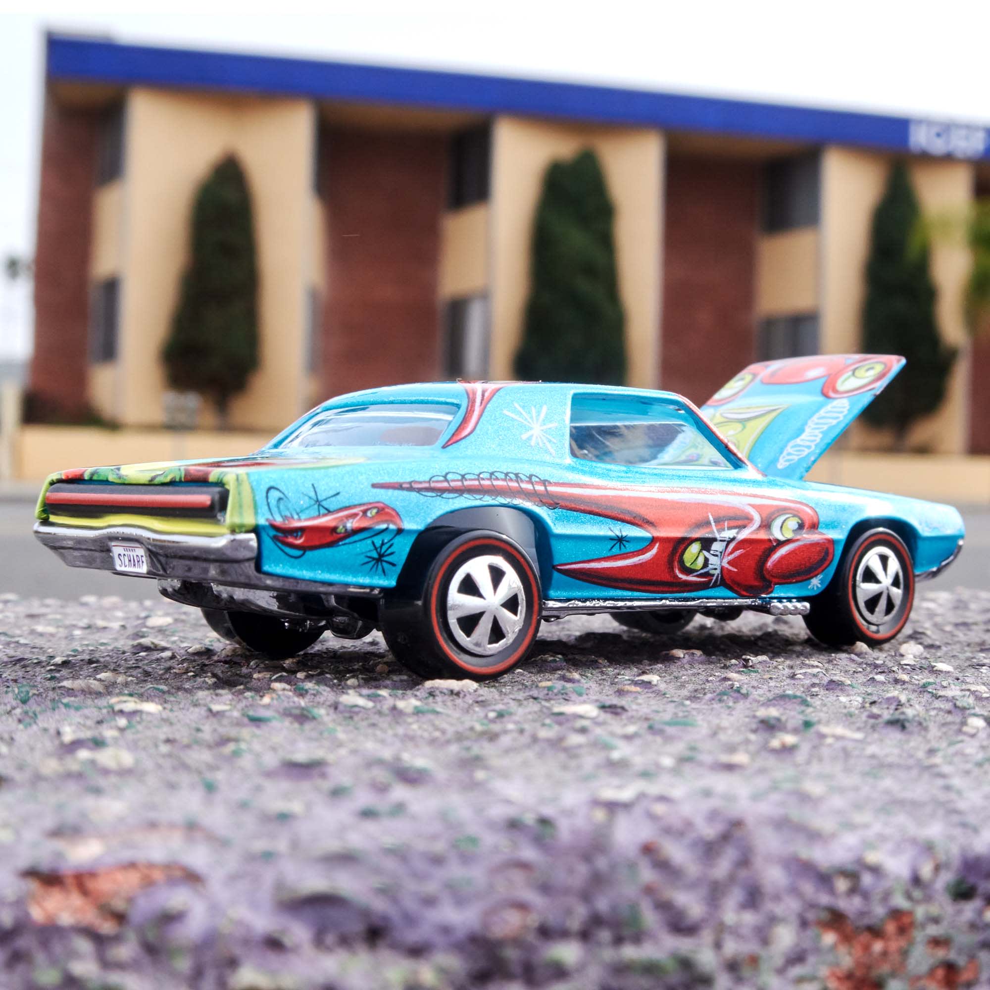 Mattel Creations Hot Wheels x Kenny Scharf Signed Custom T-Bird