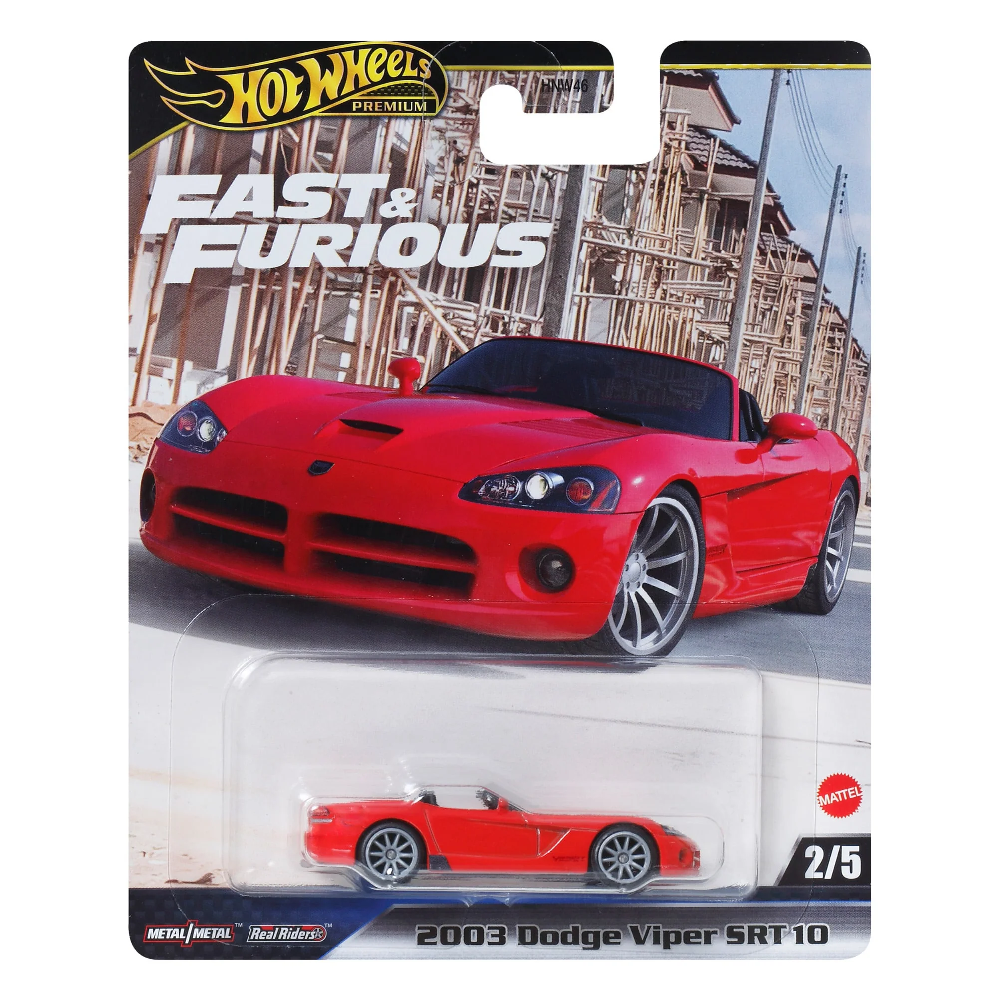 Mattel Creations Hot Wheels Premium Fast & Furious 2003 Dodge Viper SRT 10