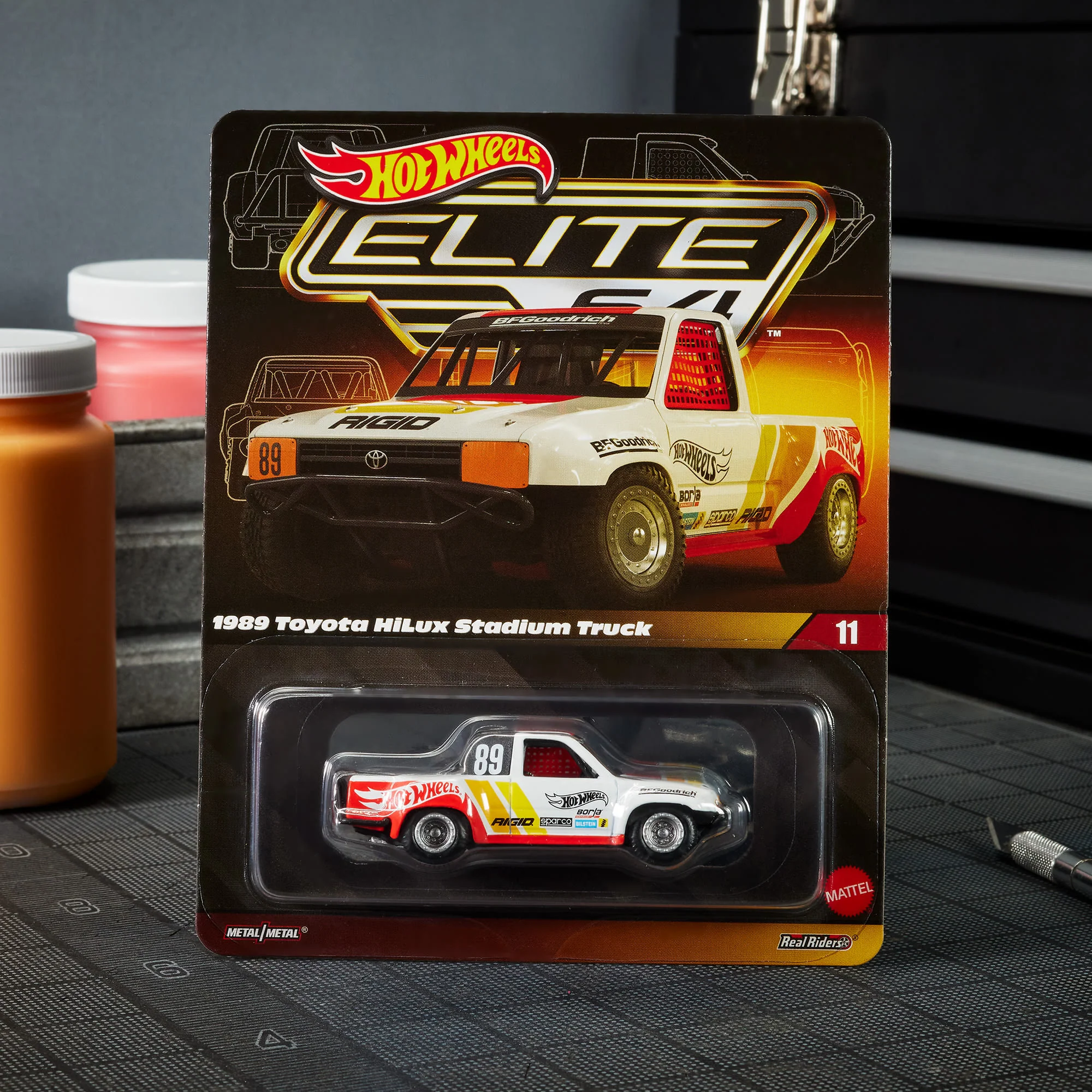 Mattel Creations Hot Wheels Elite 64 1989 Toyota HiLux Stadium Truck
