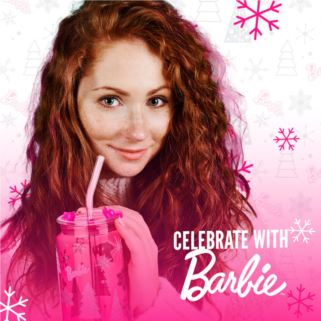 Mattel Creations Barbie™ Christmas Drinking Glasses - 20 Oz
