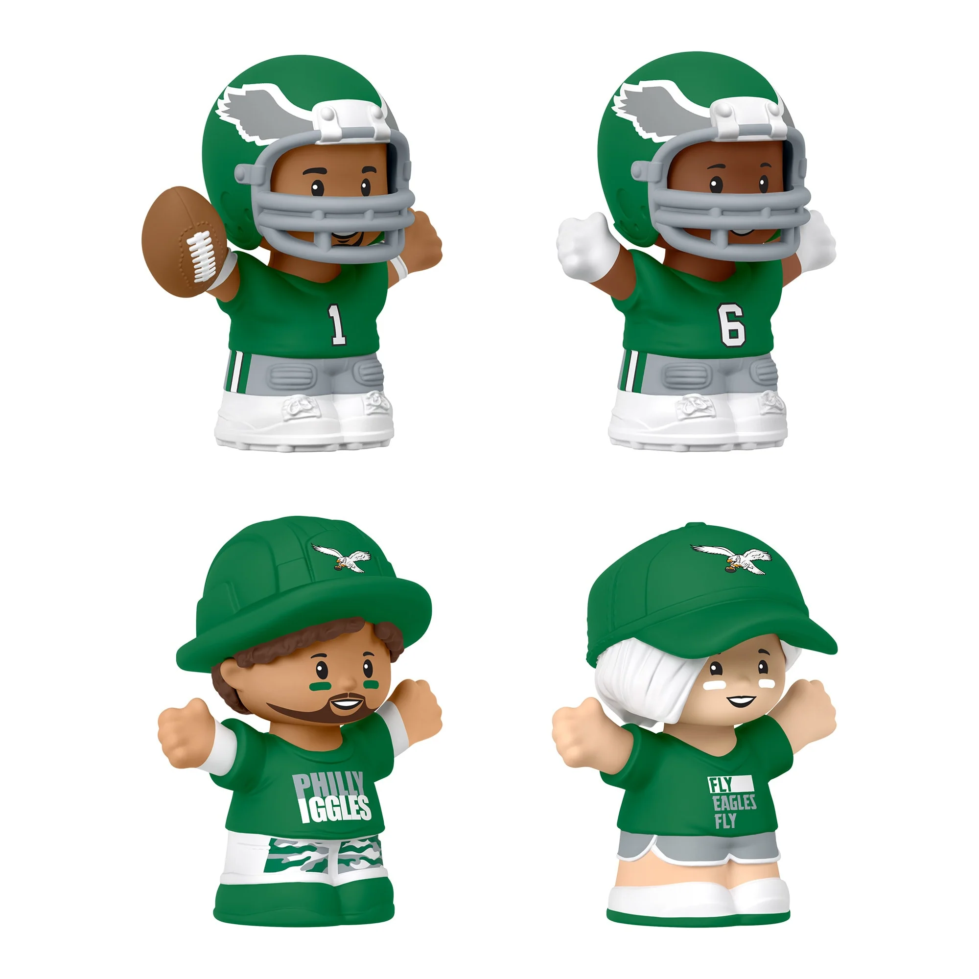 Mattel Creations Little People Collector Philadelphia Eagles Alternate Jersey Figure Set