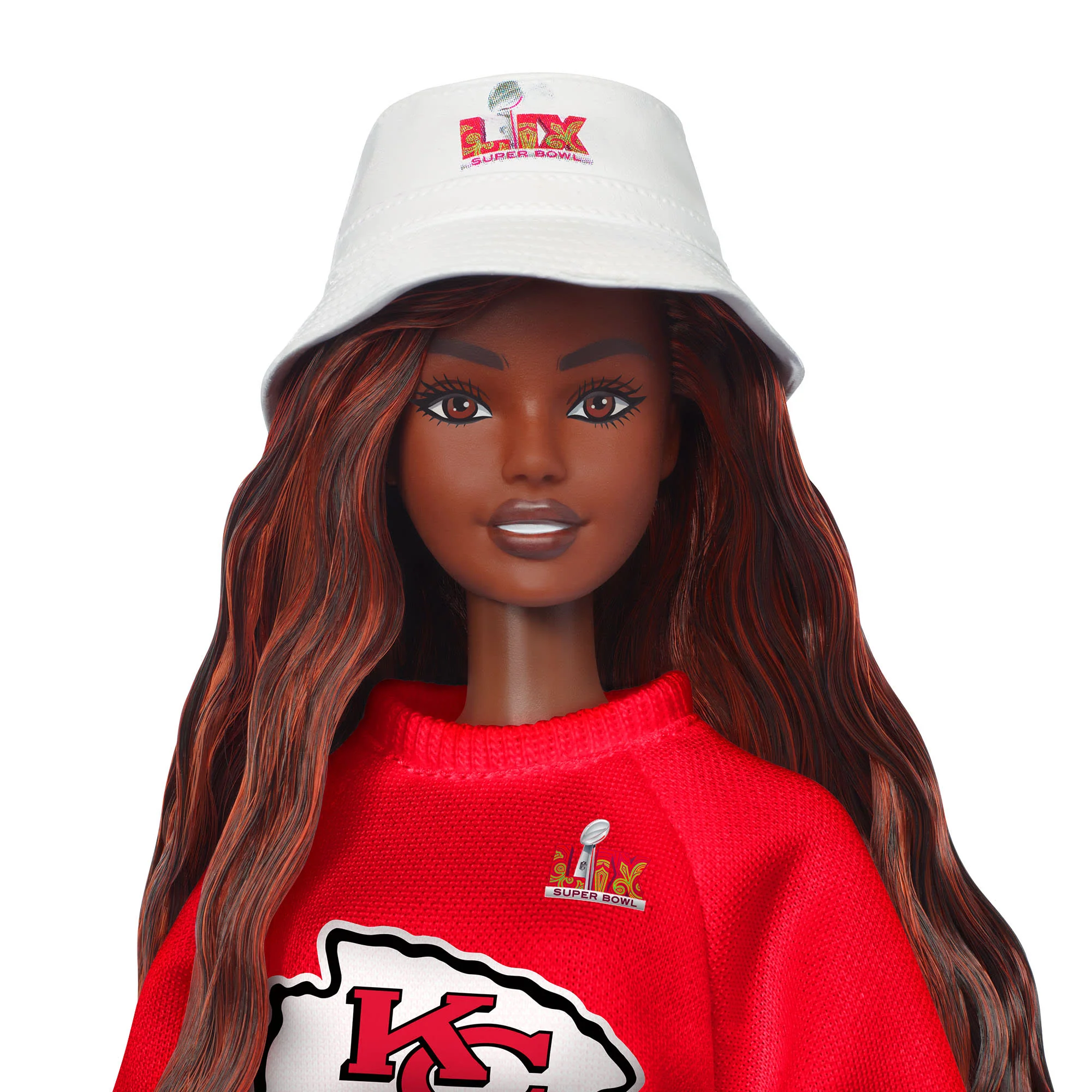 Mattel Creations Barbie x Super Bowl Chiefs Doll 1
