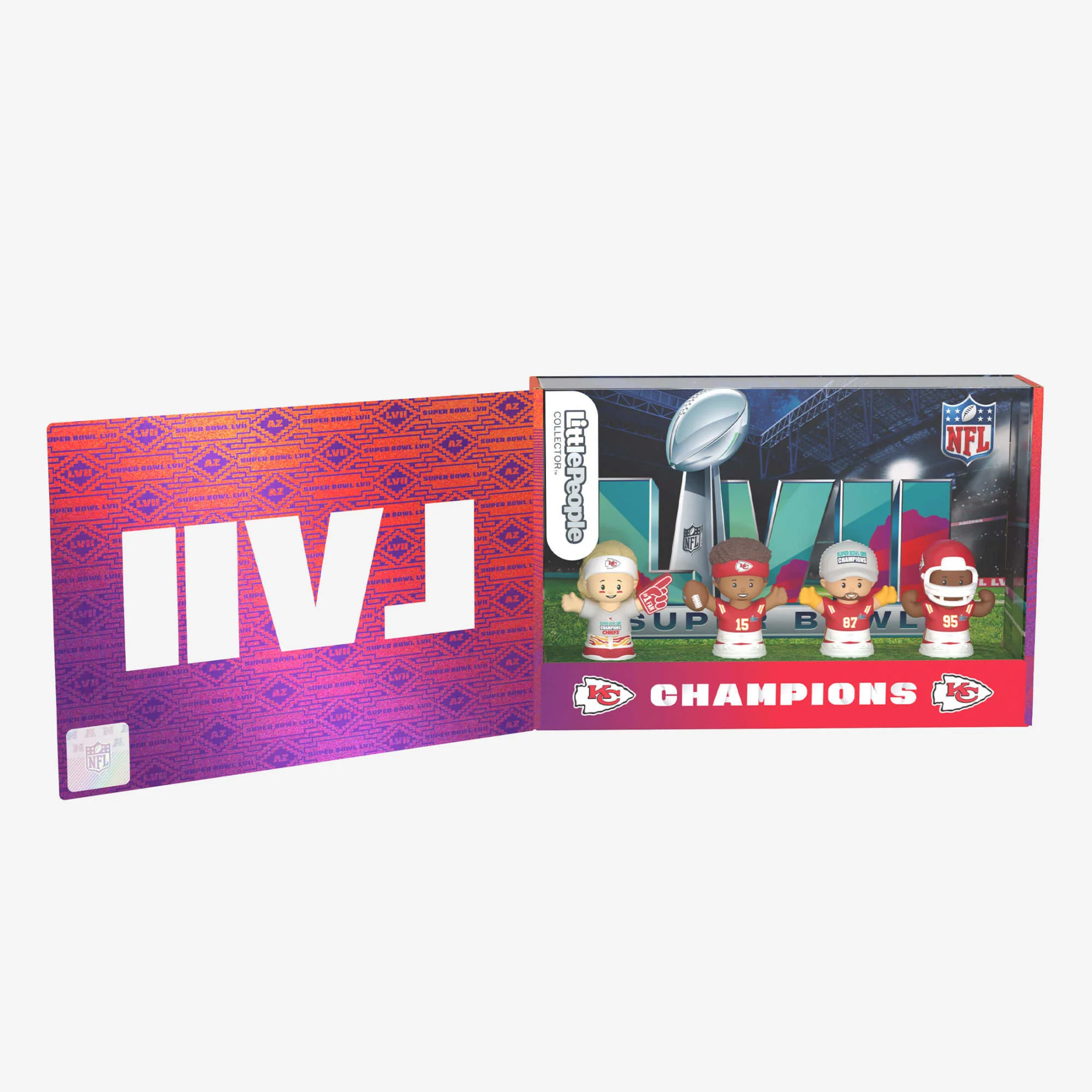 Mattel Creations Little People Collector Super Bowl LVII Champions Set Kansas City Chiefs