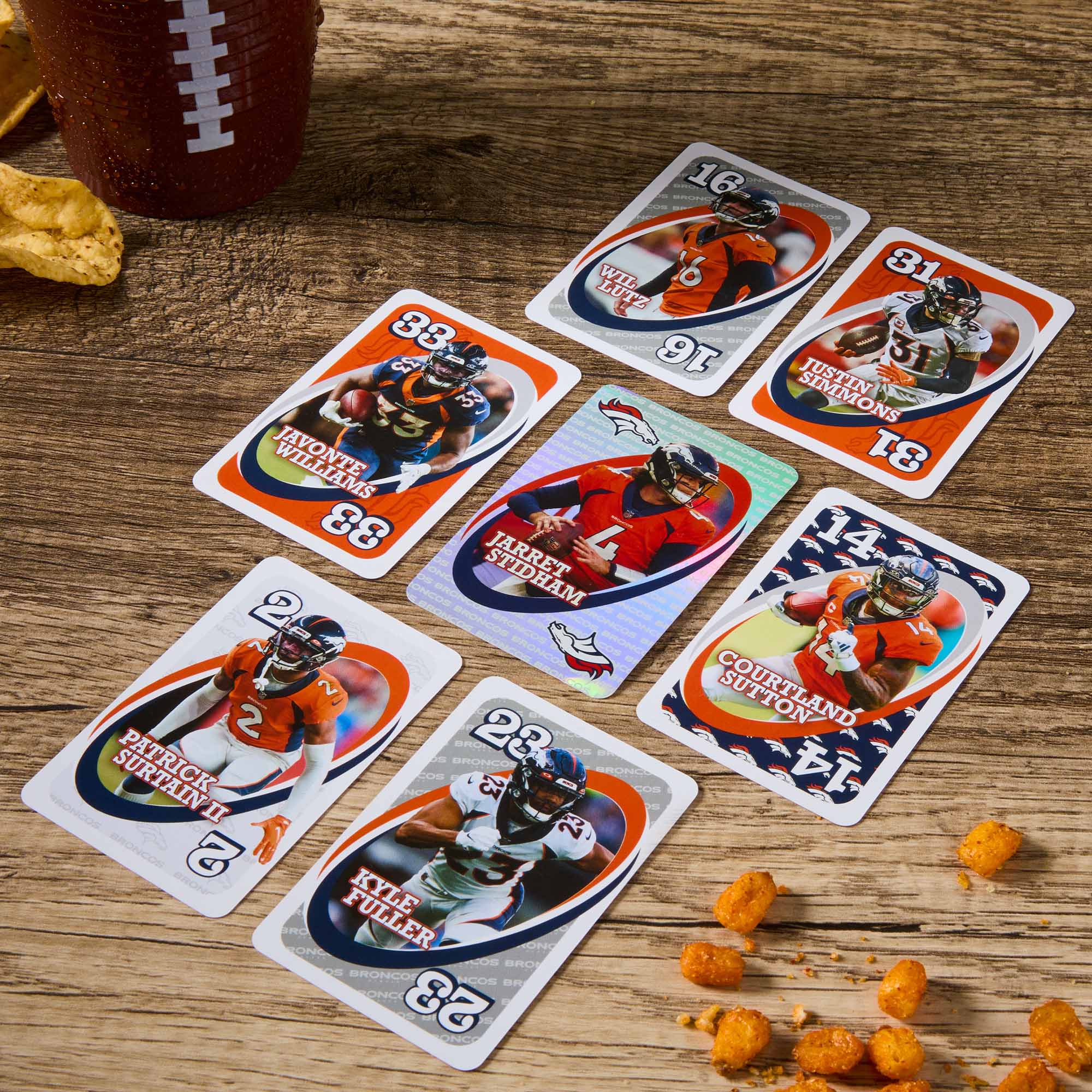 Mattel Creations UNO Fandom NFL Denver Broncos Game Deck