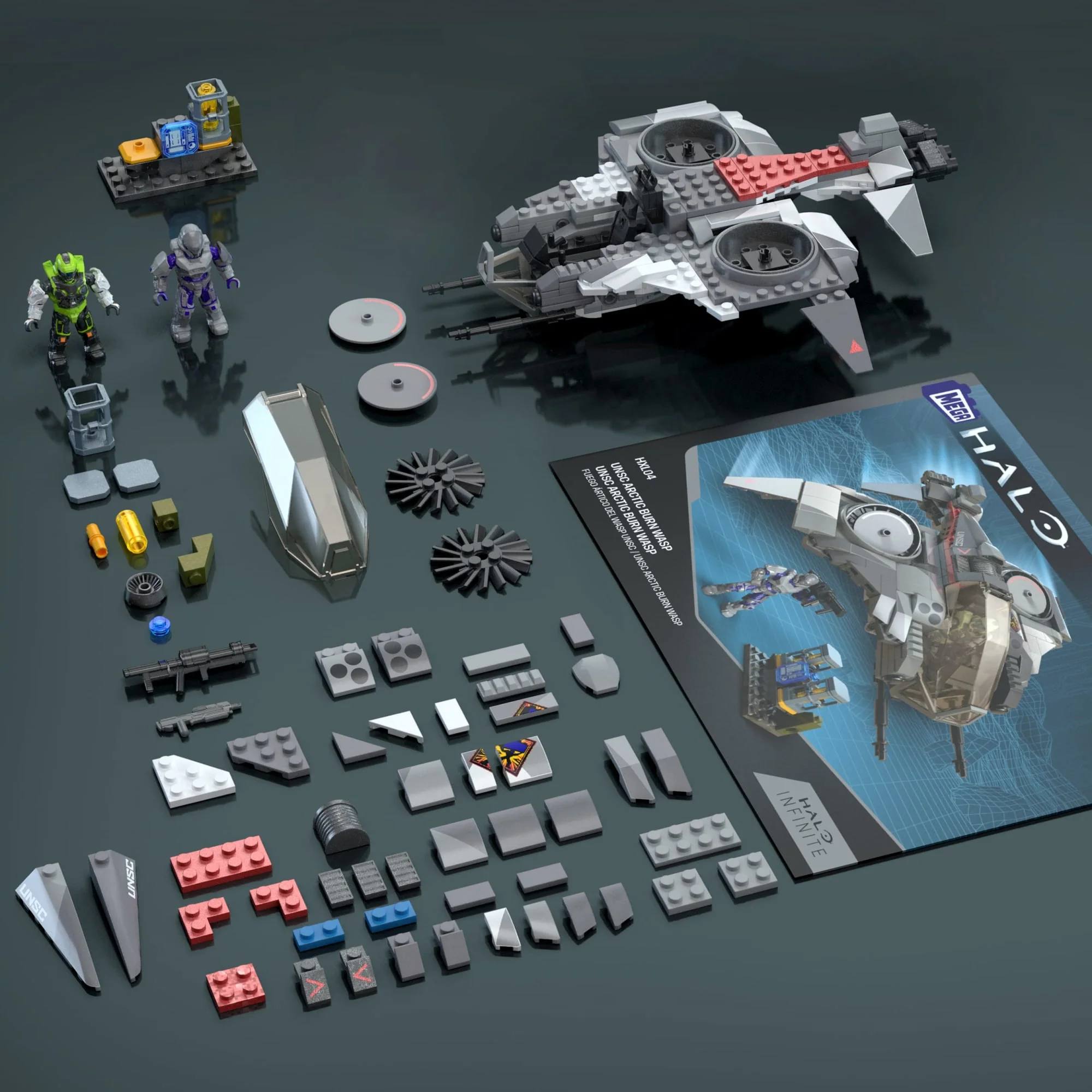 Mattel Creations MEGA Halo UNSC Arctic Burn Wasp Building Toy Kit
