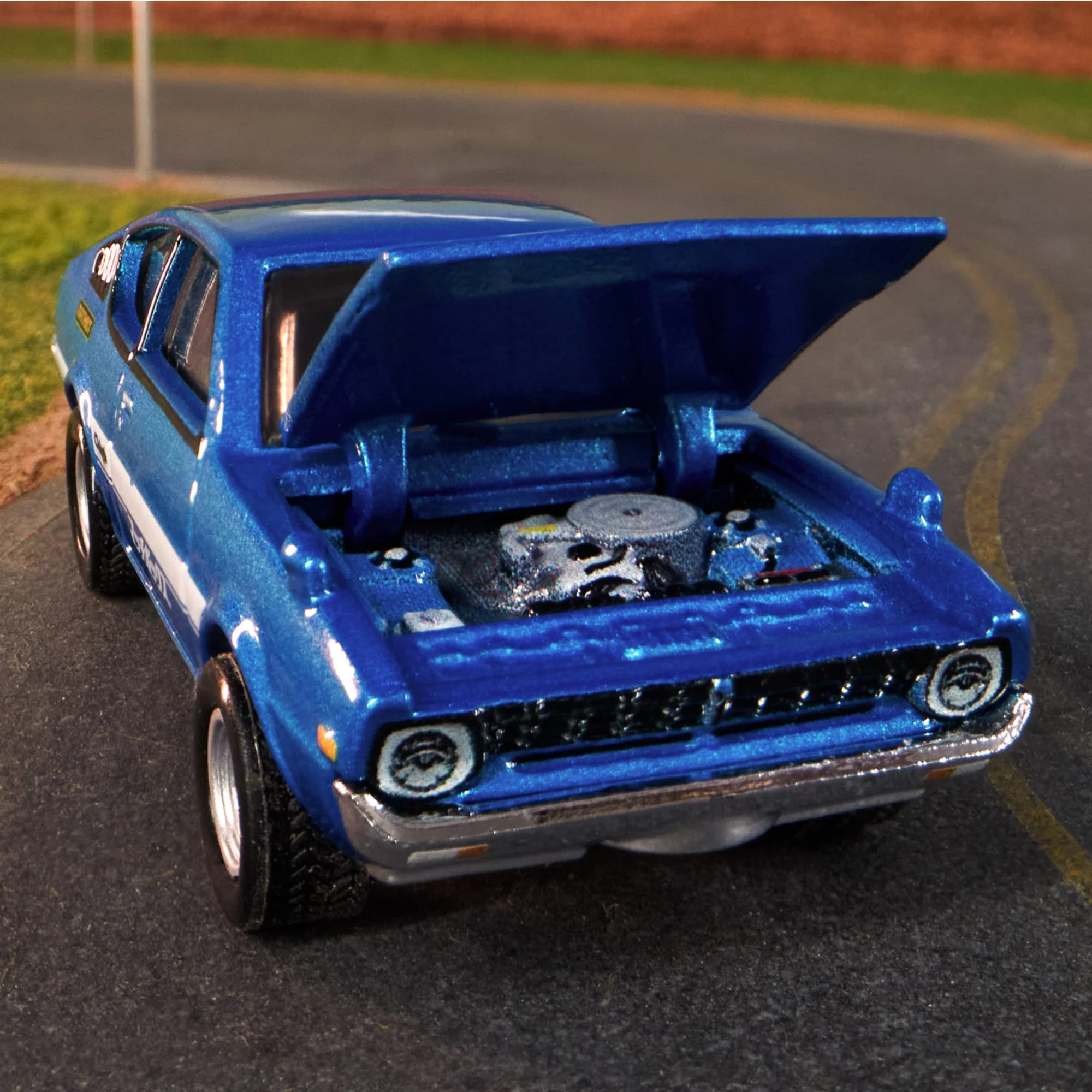 Mattel Creations Matchbox 1975 Mitsubishi Lancer Celeste