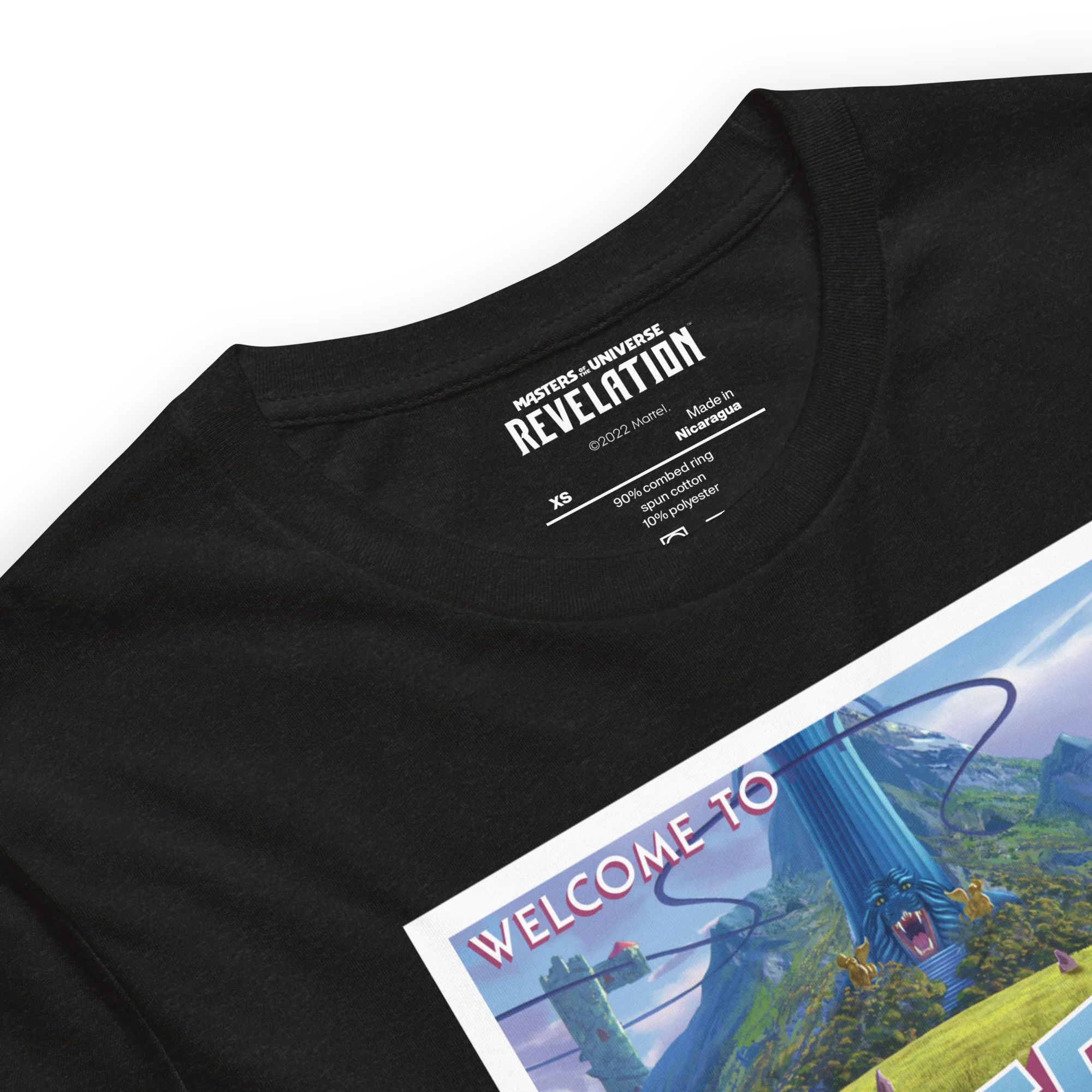 Mattel Creations Masters of the Universe Eternia Postcard T-Shirt