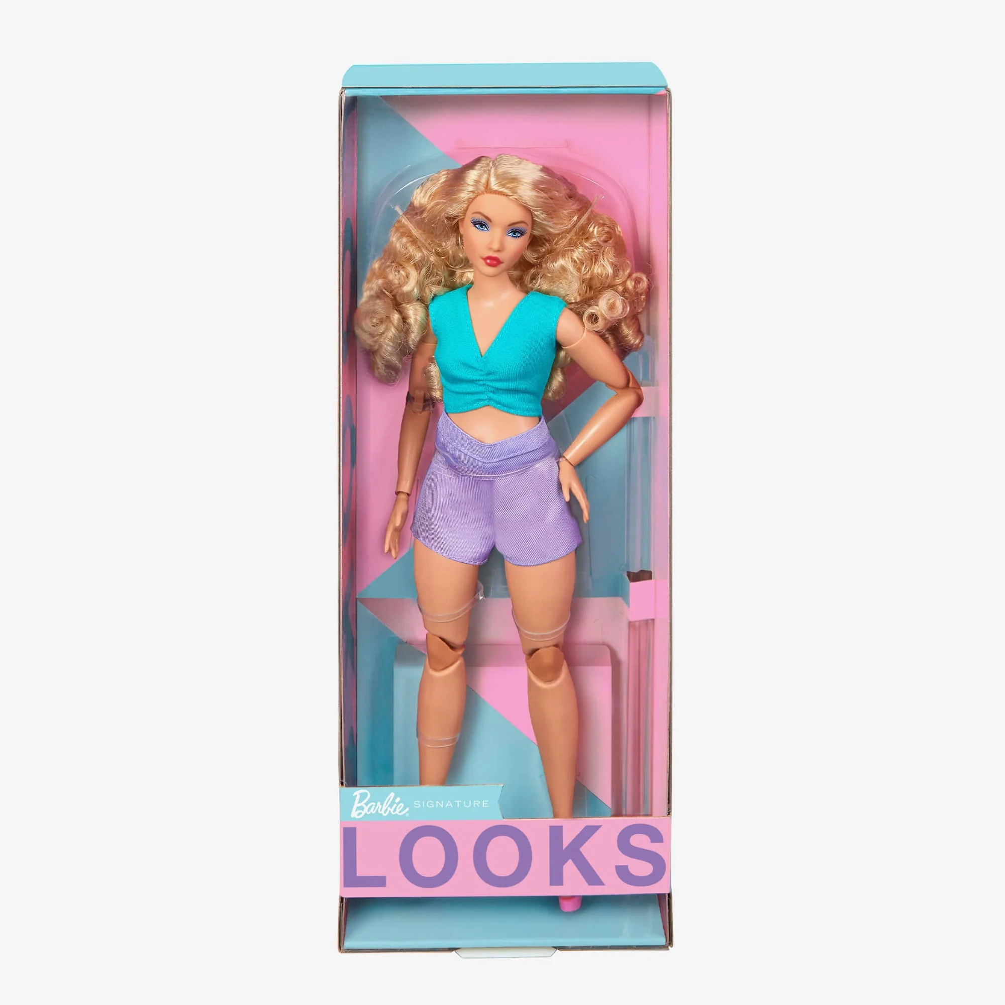 Mattel Creations Barbie Looks Doll (Curvy, Curly Blonde Hair)