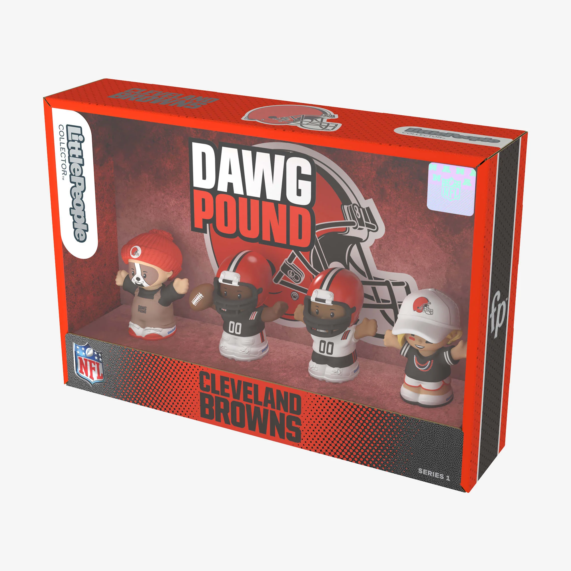 Mattel Creations Little People Collector x NFL Cleveland Browns Set