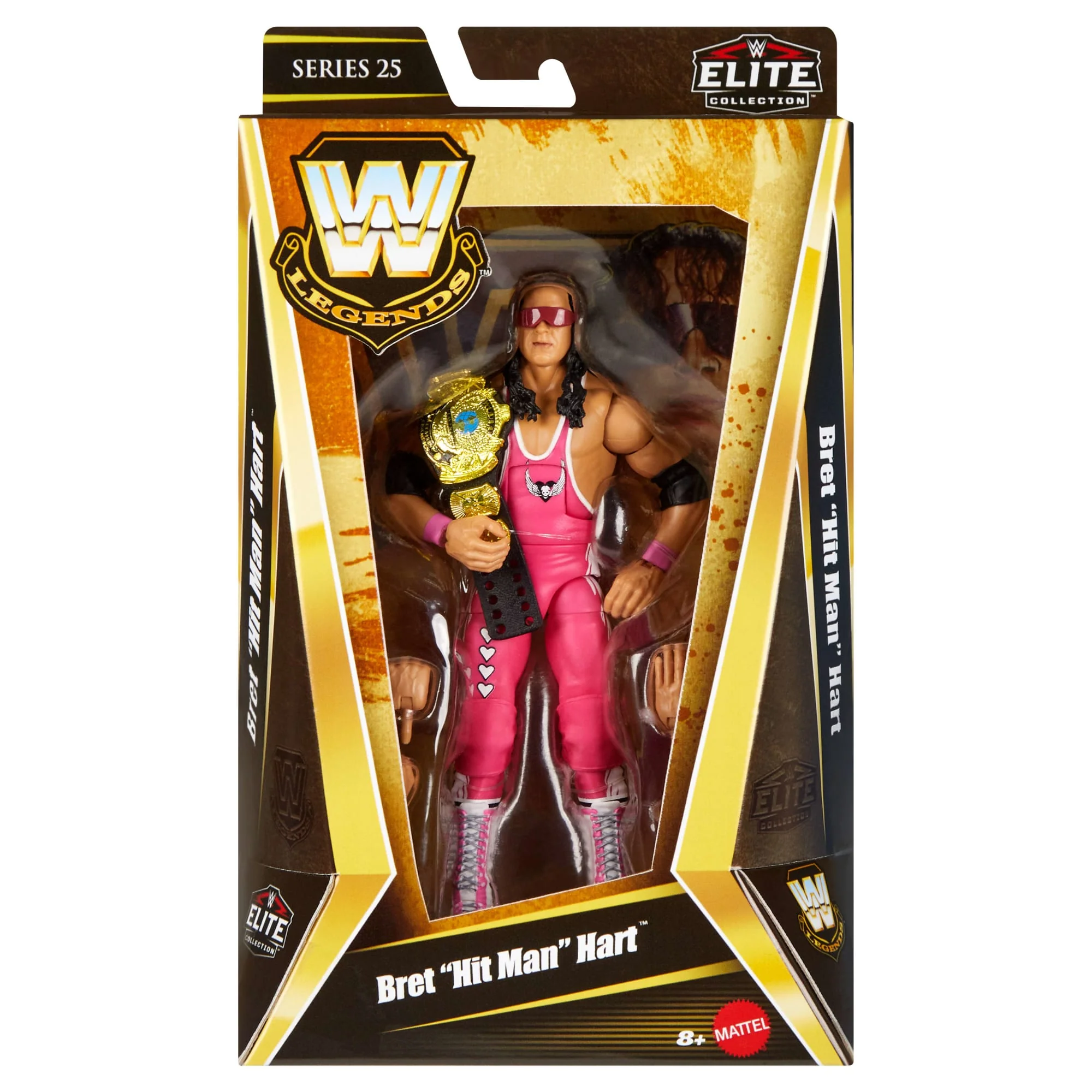 Mattel Creations WWE Elite Legends Bret “Hit Man” Hart Action Figure