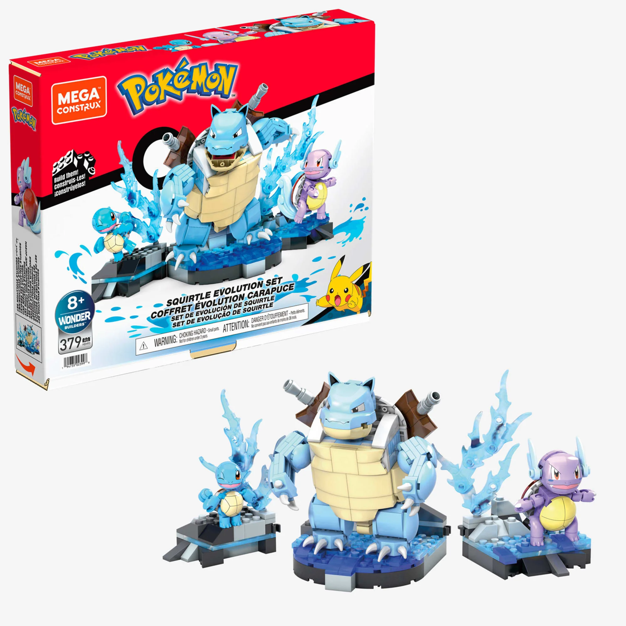 Mattel Creations MEGA Construx Pokemon Squirtle Evolution Construction Set