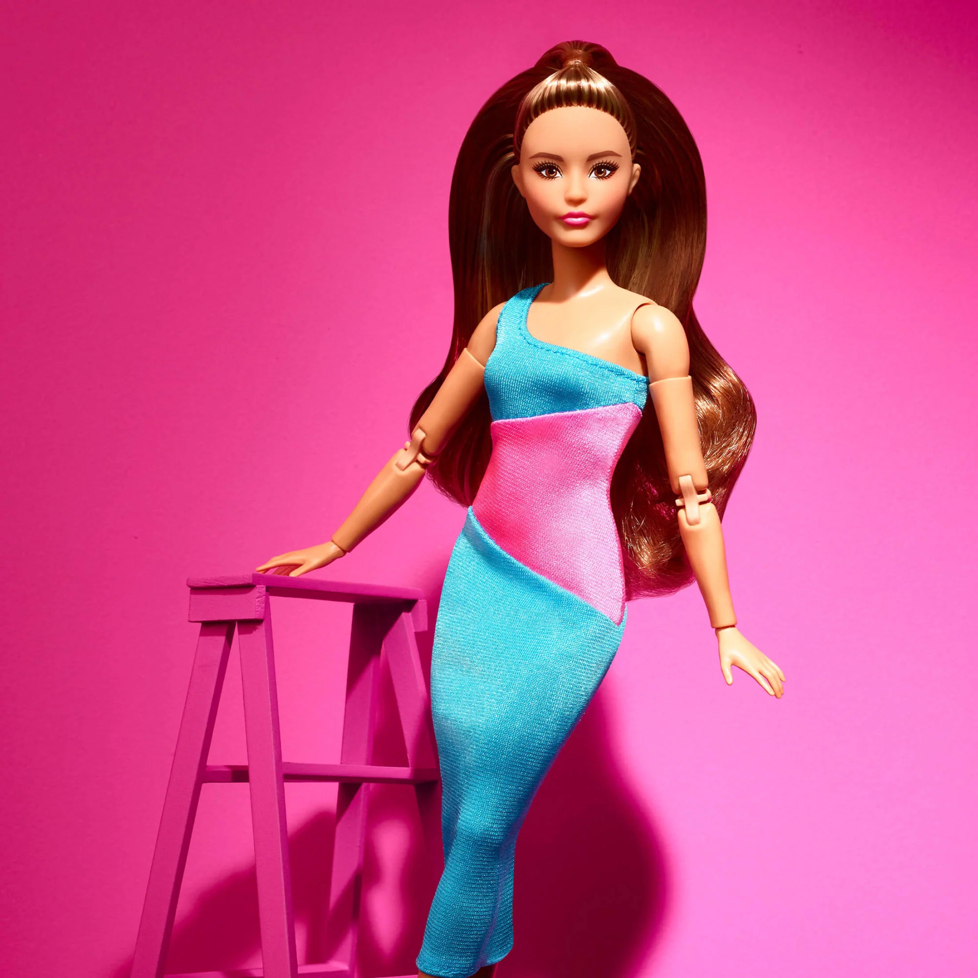 Mattel Creations Barbie Looks Doll (Petite, Long Brunette Hair)