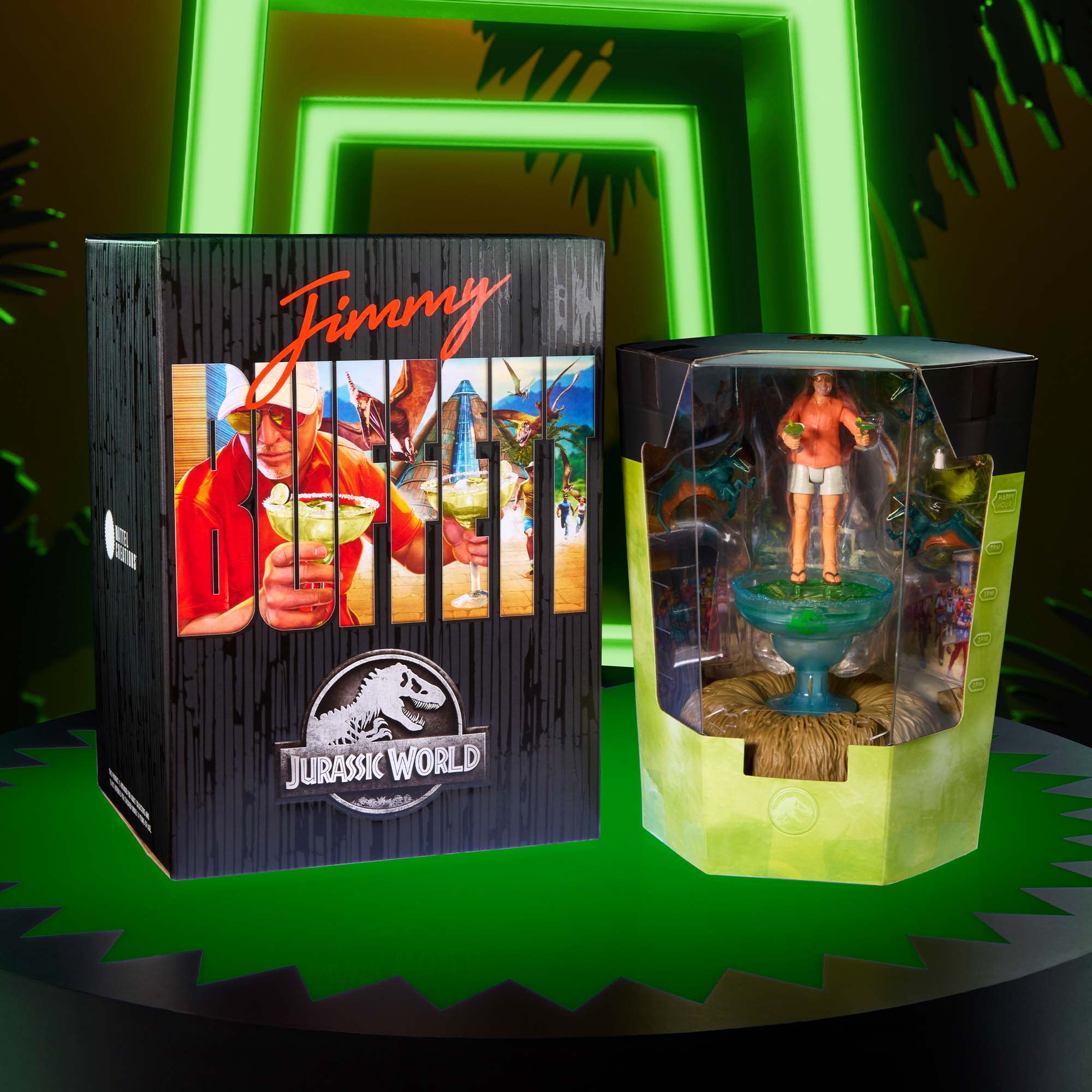 Mattel Creations Jurassic World Hammond Collection Bubbles Up Jimmy Buffett Figure