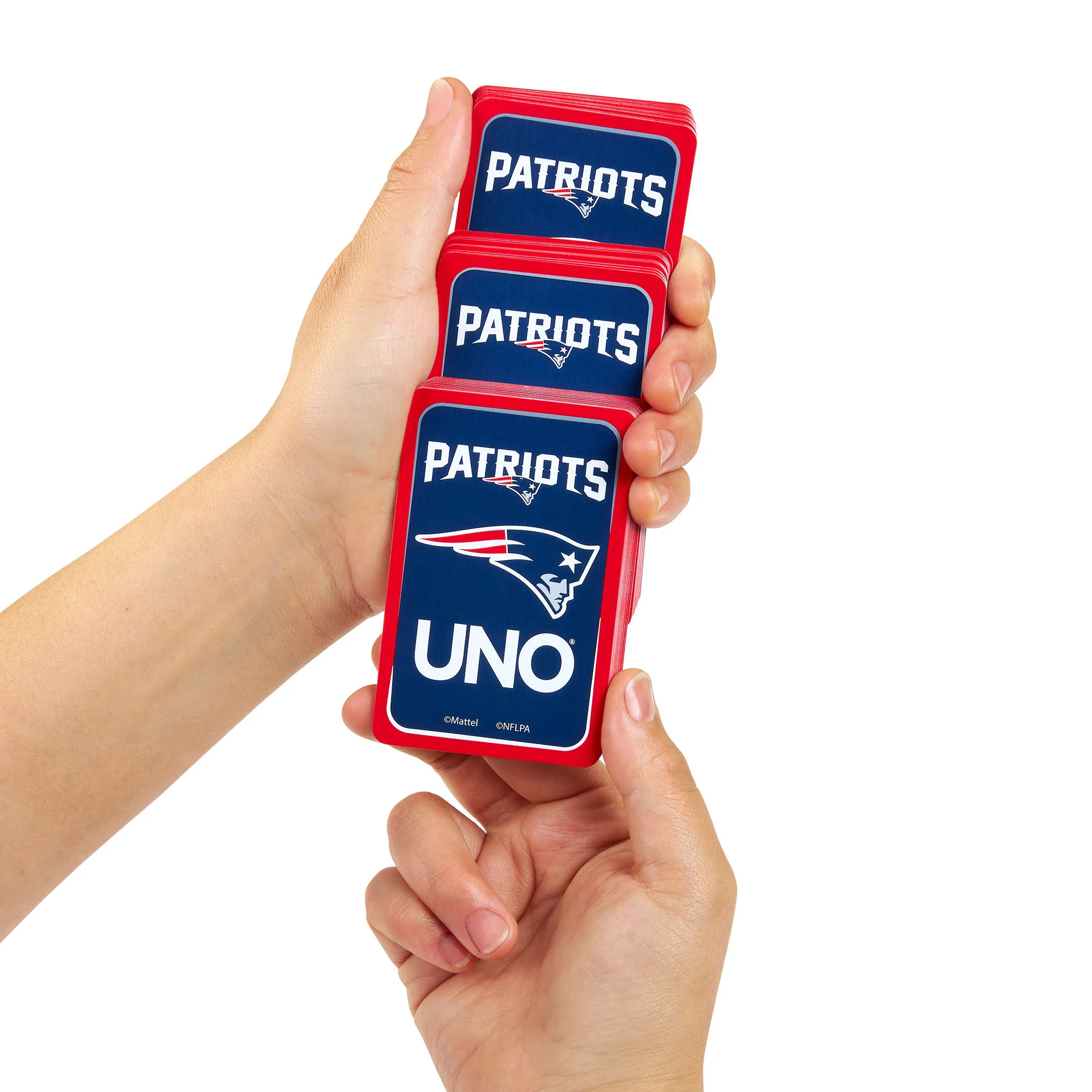 Mattel Creations UNO Fandom NFL New England Patriots Game Deck