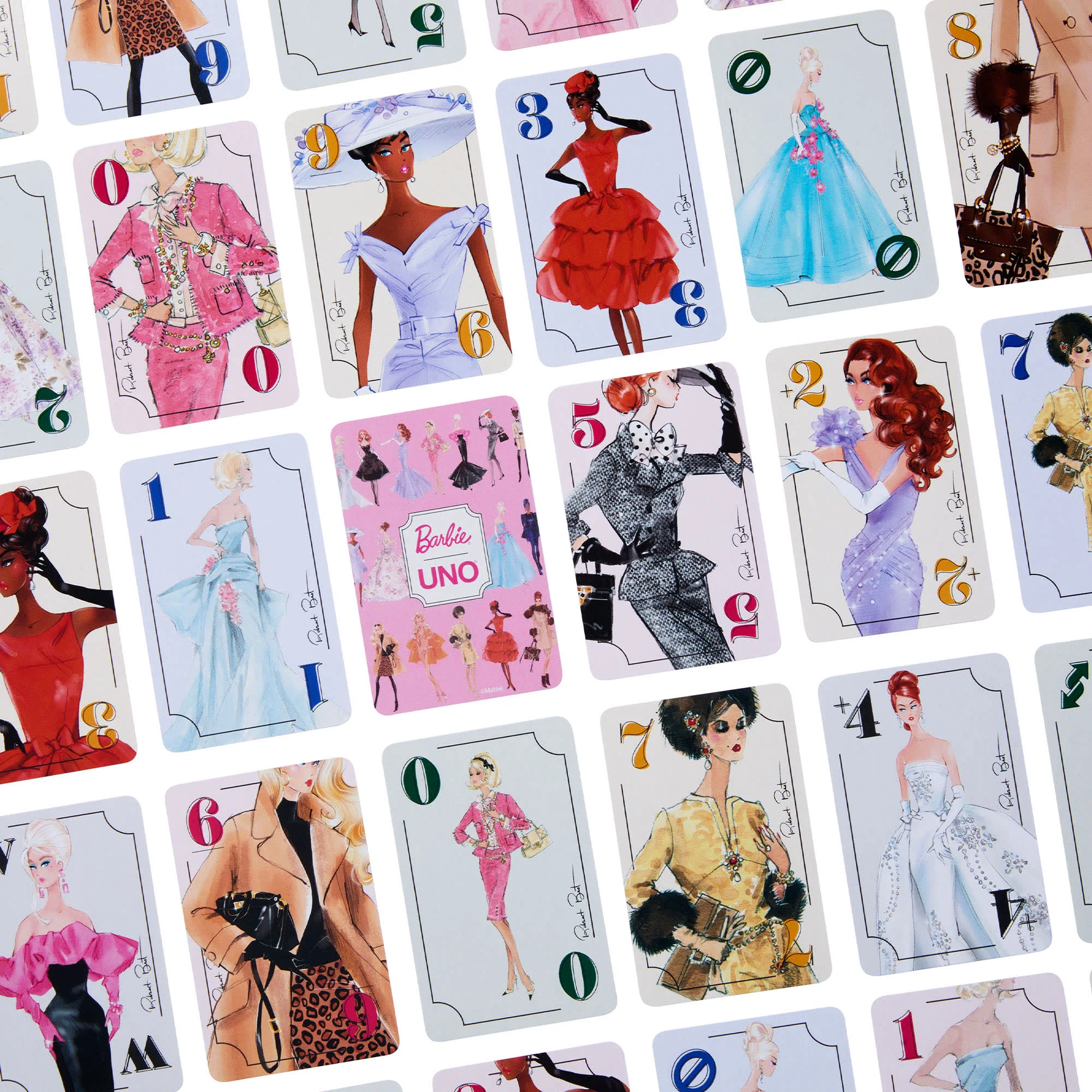 Mattel Creations UNO Canvas Barbie Fashion Model Collection Deck