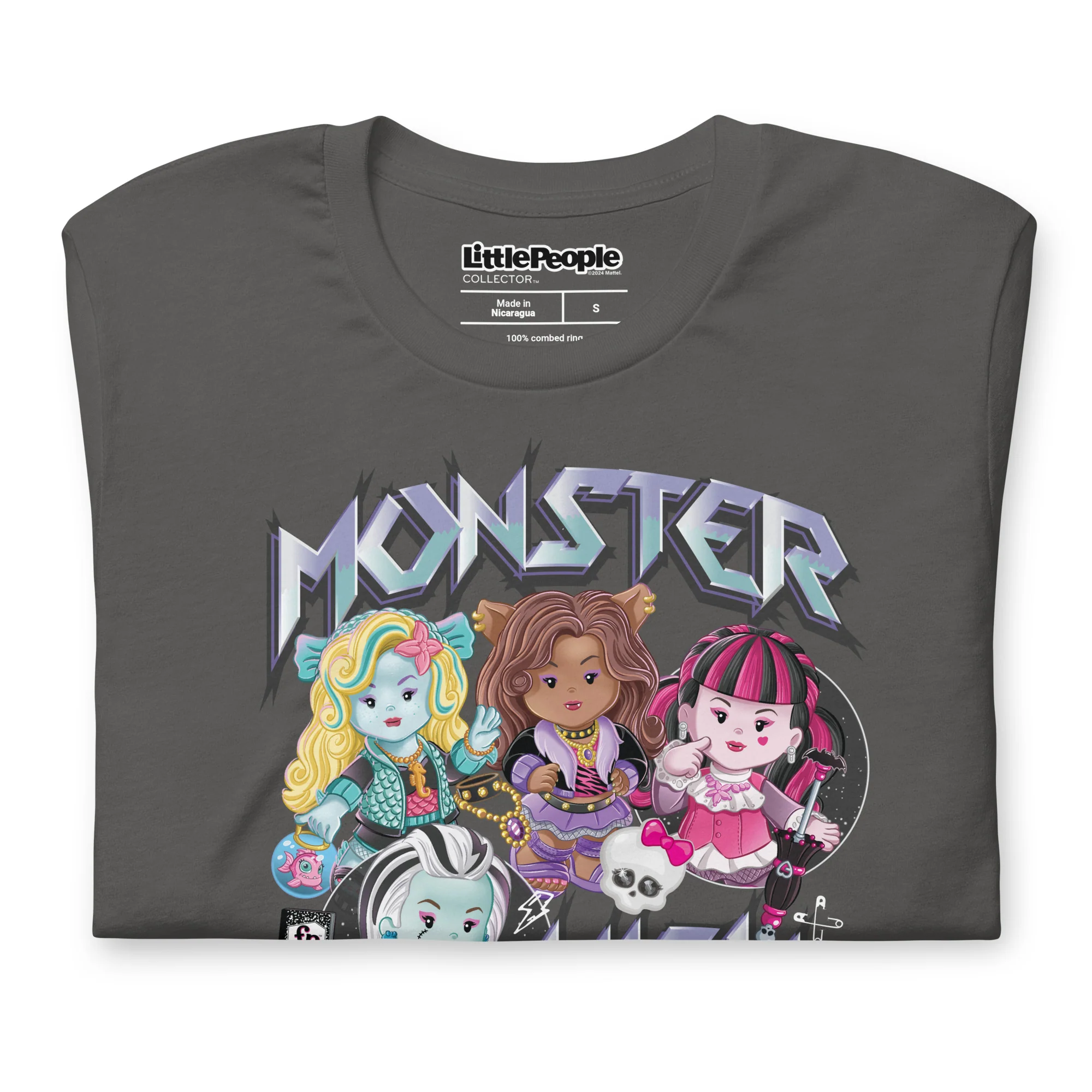 Mattel Creations Little People Collector Monster High Grey T-Shirt