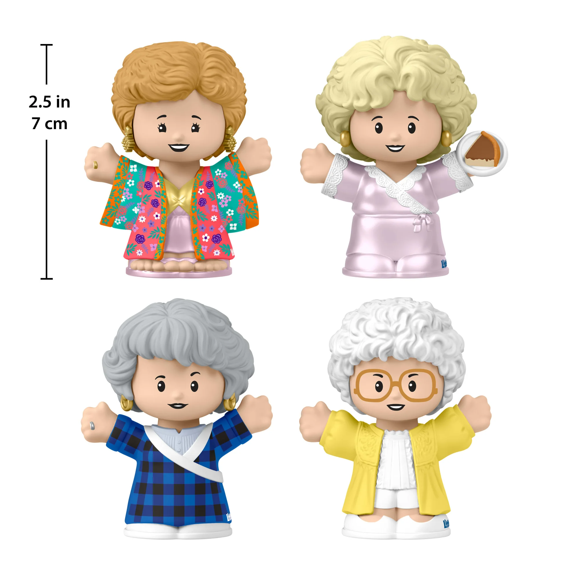 Mattel Creations Little People Collector The Golden Girls Late Night Cheesecake, 40th Anniversary Set