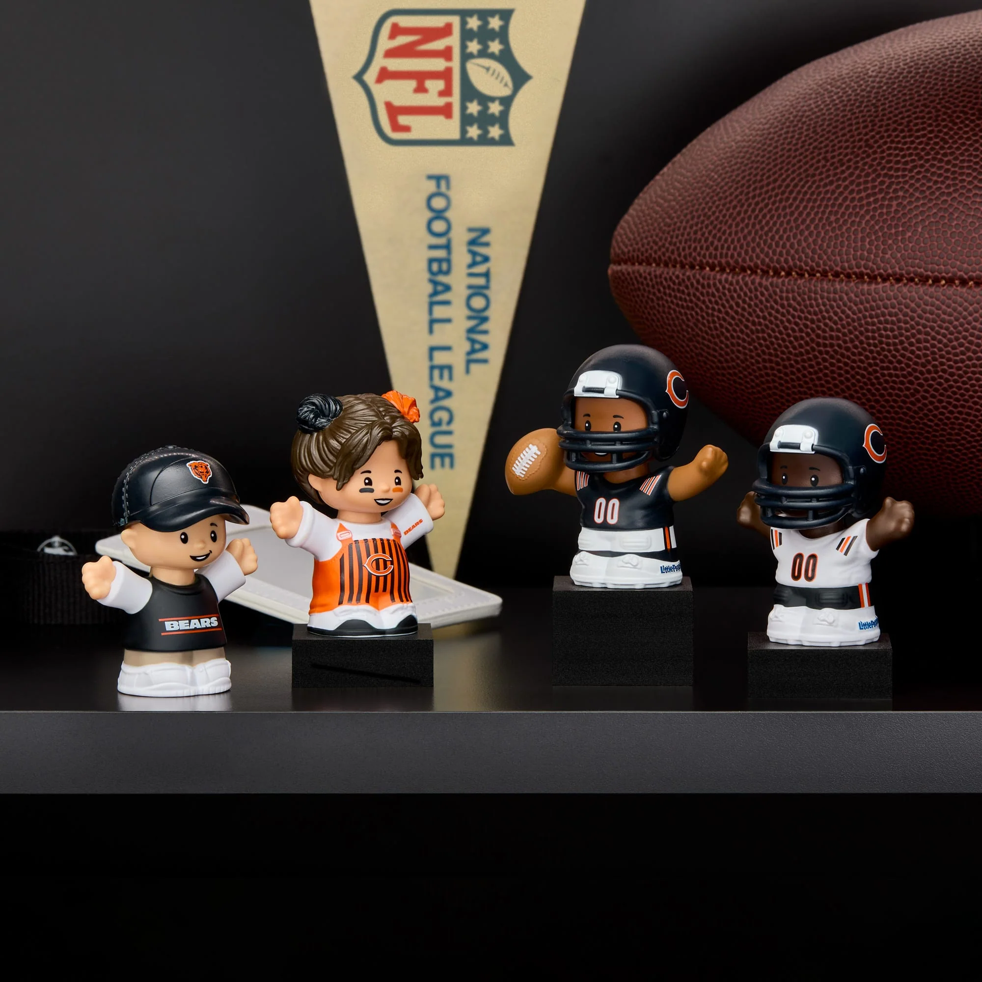 Mattel Creations Little People Collector x NFL Chicago Bears Set