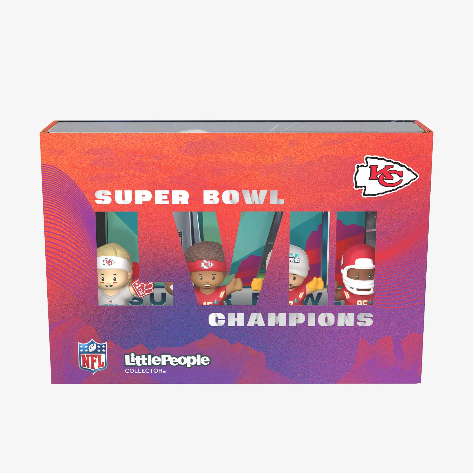 Mattel Creations Little People Collector Super Bowl LVII Champions Set Kansas City Chiefs