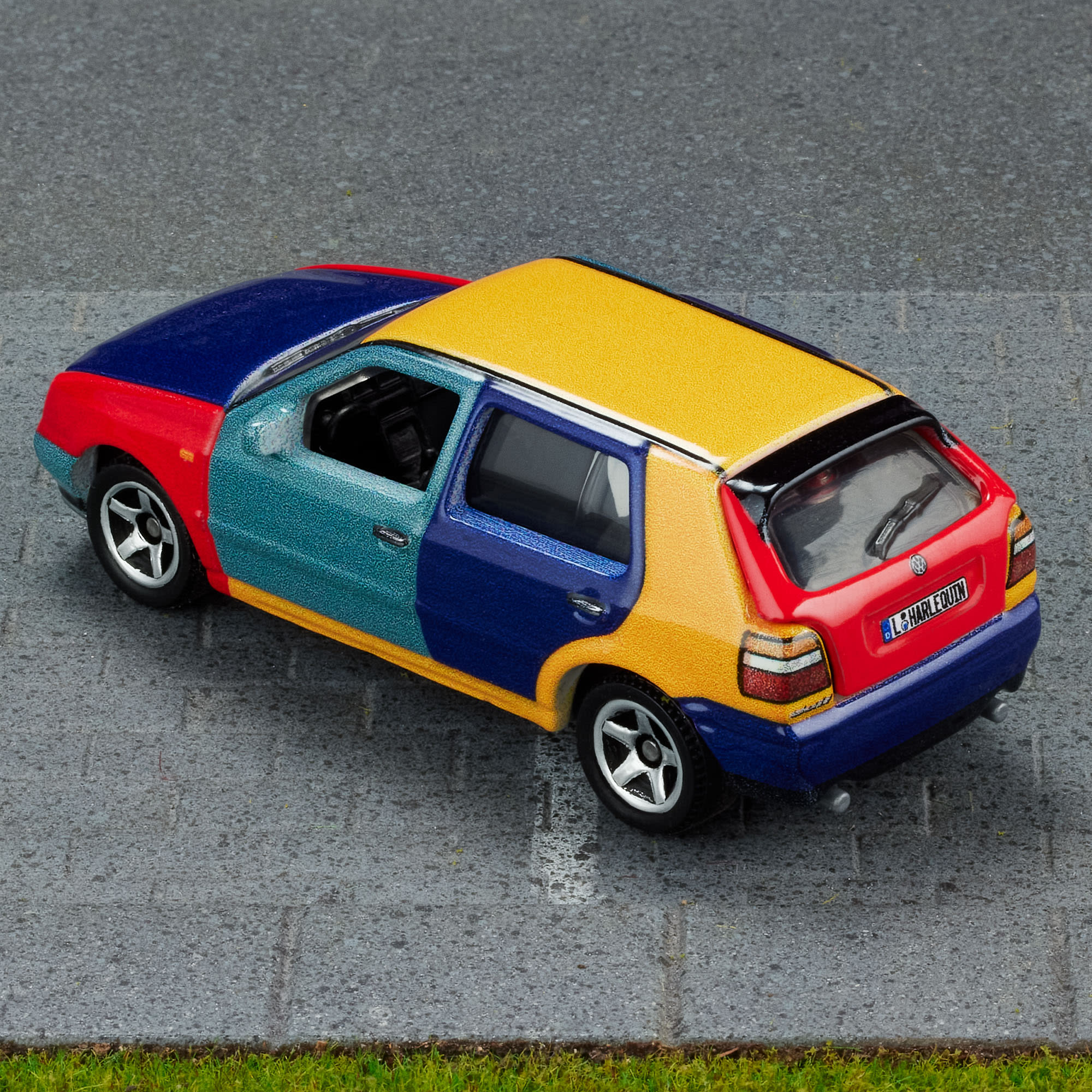 Mattel Creations Matchbox 1995 Volkswagen Golf Harlequin