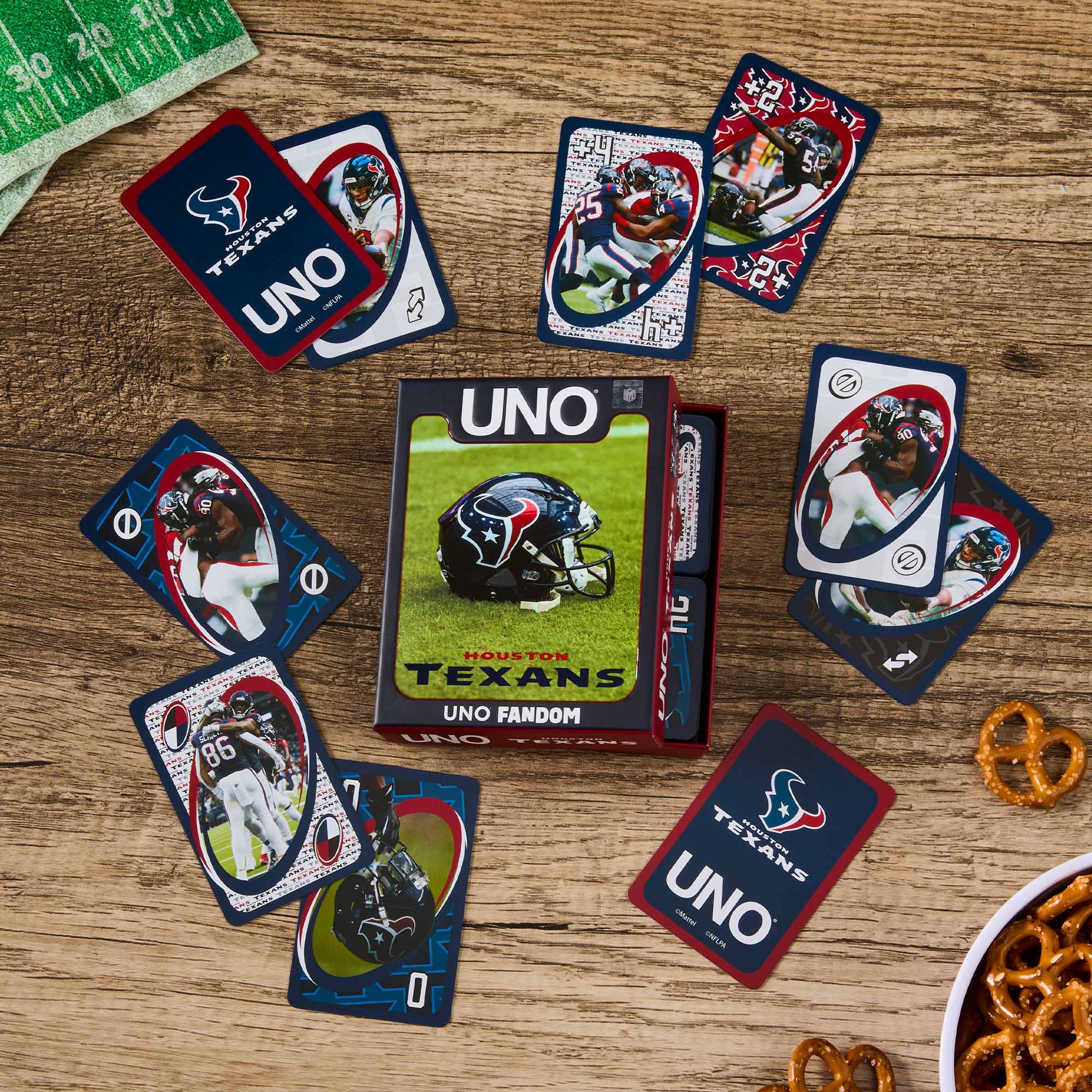 Mattel Creations UNO Fandom NFL Houston Texans Game Deck