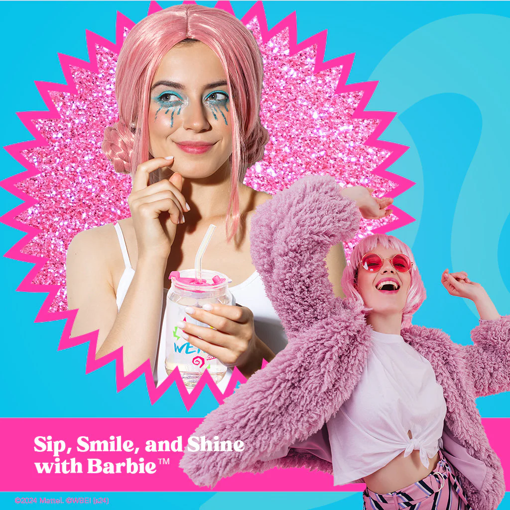 Mattel Creations Barbie™ the Movie X Dragon Glassware® Weird Barbie™ Drinking Glasses