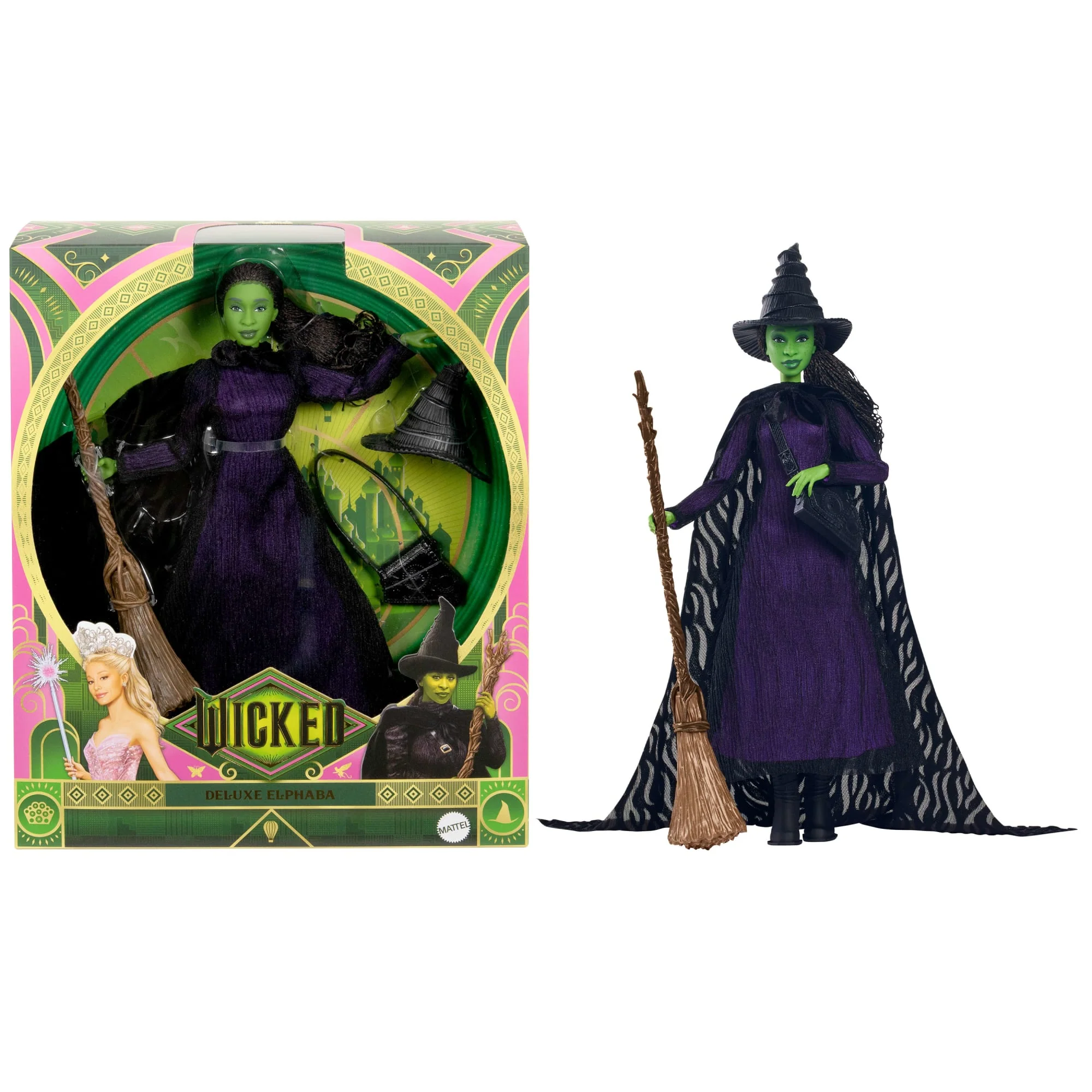 Mattel Creations Wicked Deluxe Elphaba Fashion Doll and Accessories