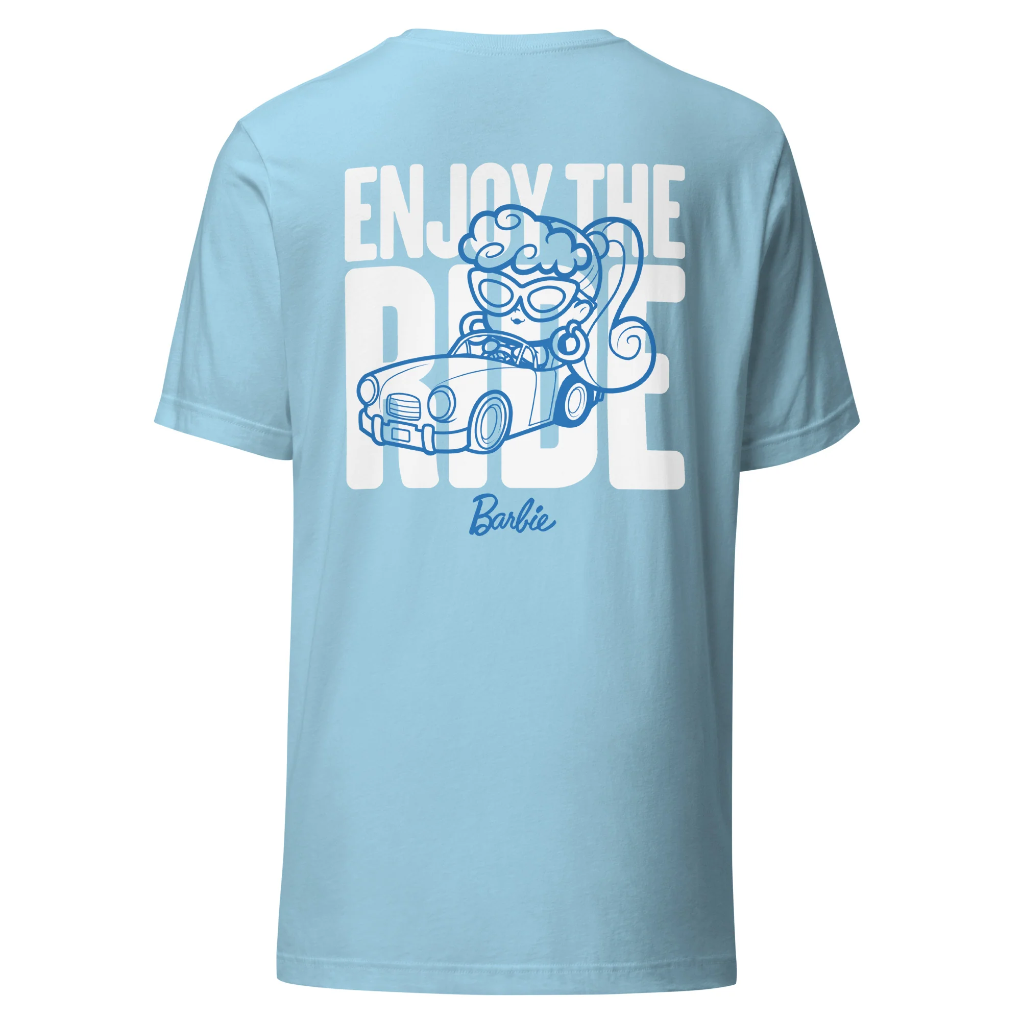 Mattel Creations Barbie Enjoy the Ride Embroidered Cutie Blue T-Shirt